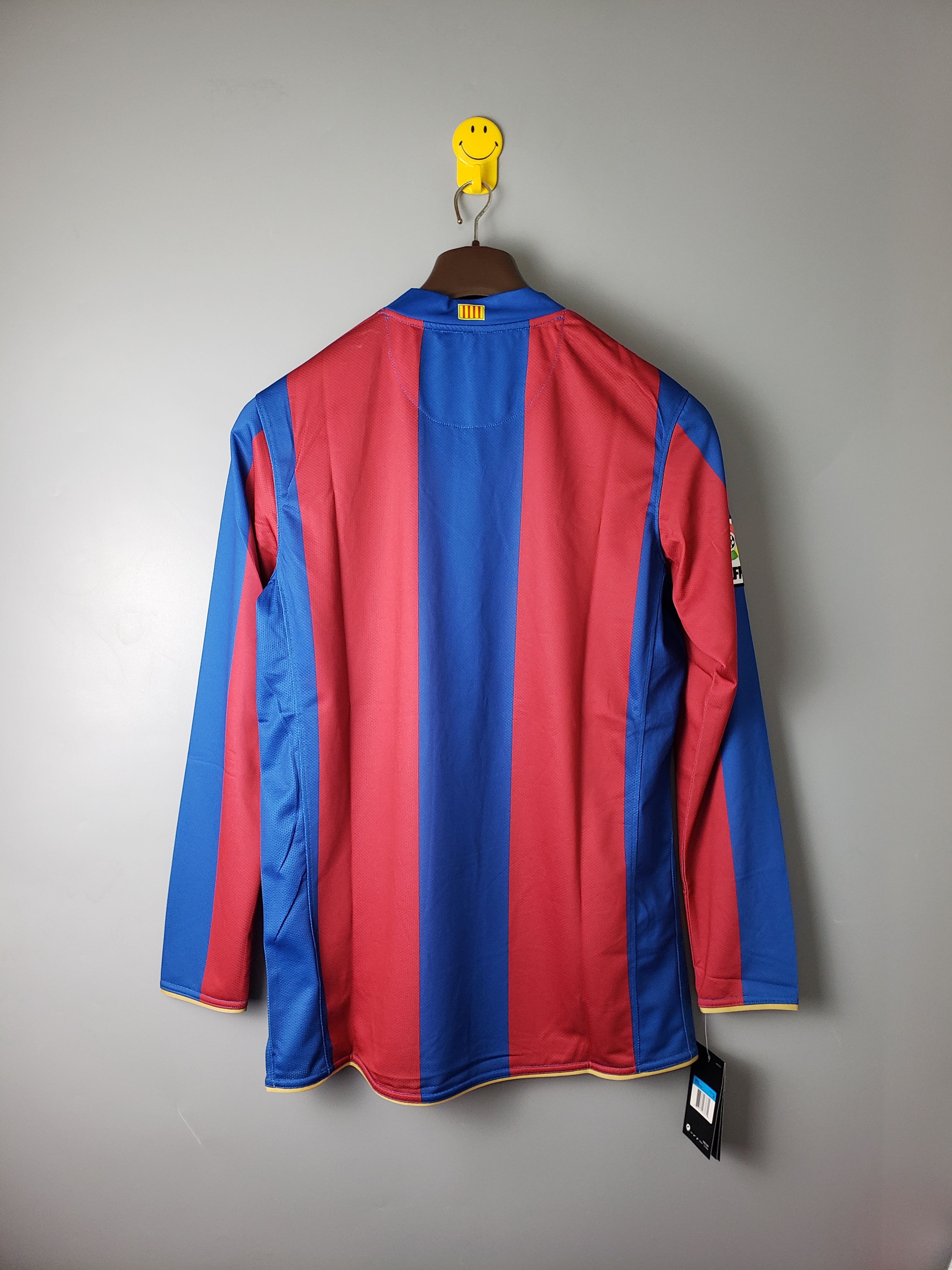 07-08 Barcelona Home Long Sleeve Retro Jersey/07-08 巴萨主场长袖