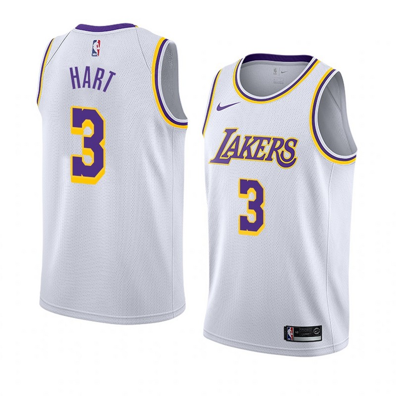 Lakers Retro Round Neck Hot Pressed Jersey