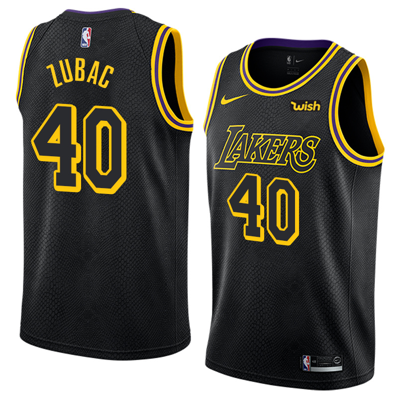 Lakers Mamba Black Hot Pressed Jersey/NBA 湖人队黑曼巴24号bryant