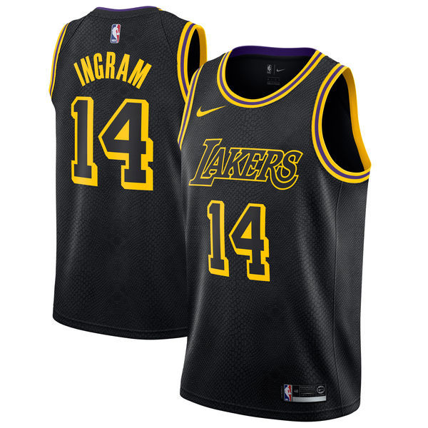 Lakers Mamba Black Hot Pressed Jersey/NBA 湖人队黑曼巴24号bryant
