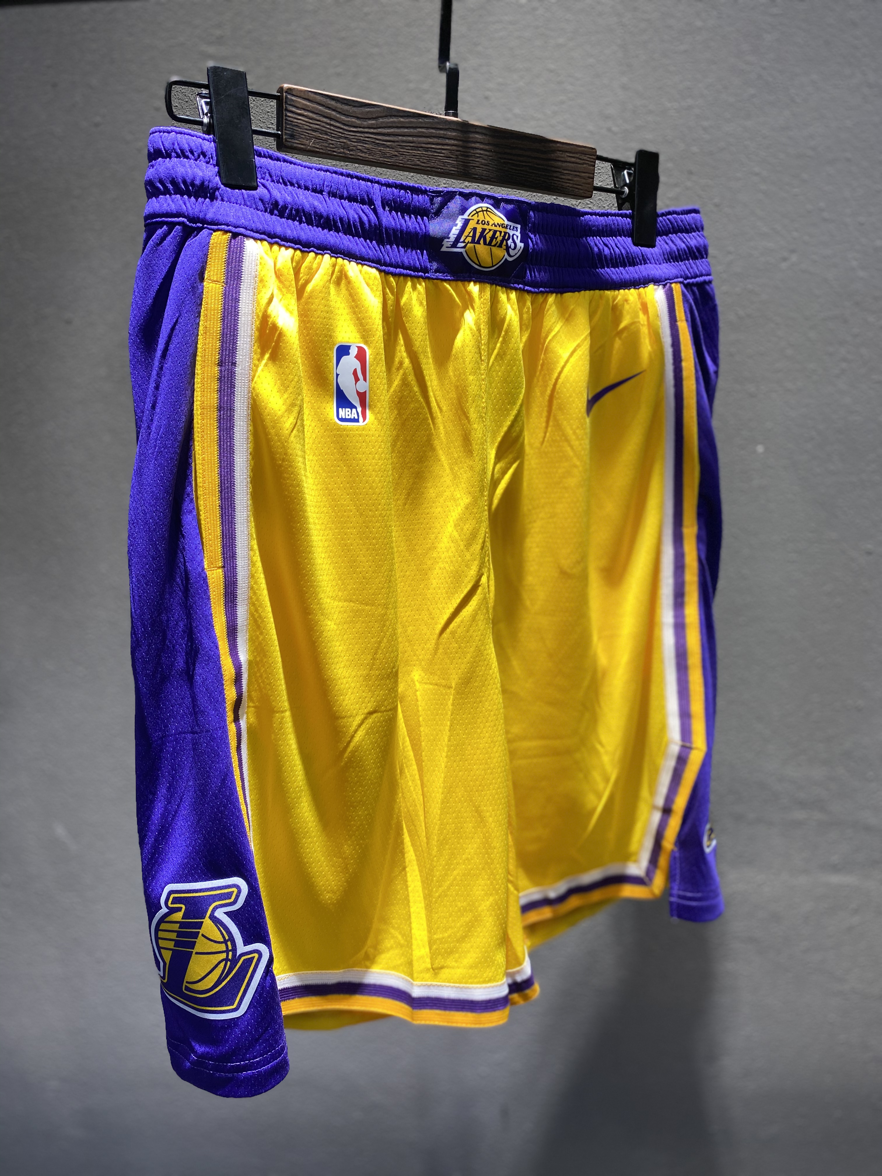 Lakers Yellow Retro Round Neck Hot Pressed Jersey