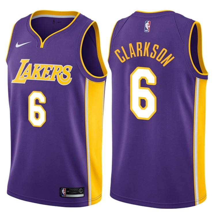 Lakers Violet V-Neck Hot Pressed Jersey