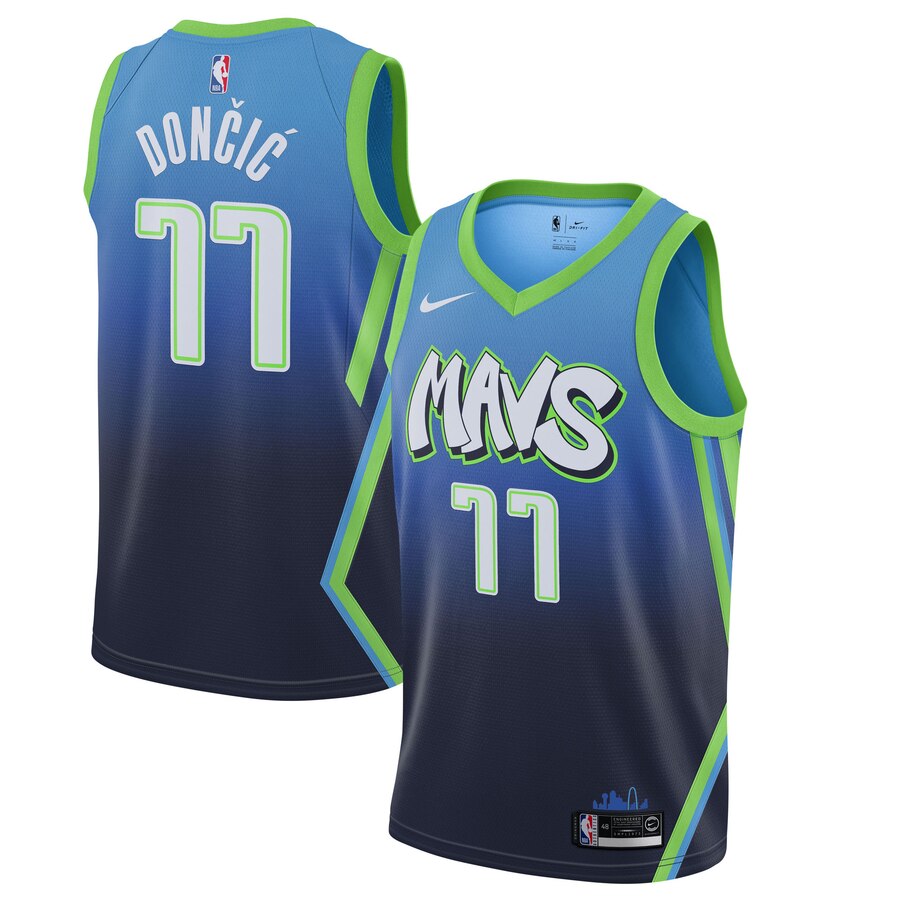 Dallas Mavericks Gradient Blue  Jersey