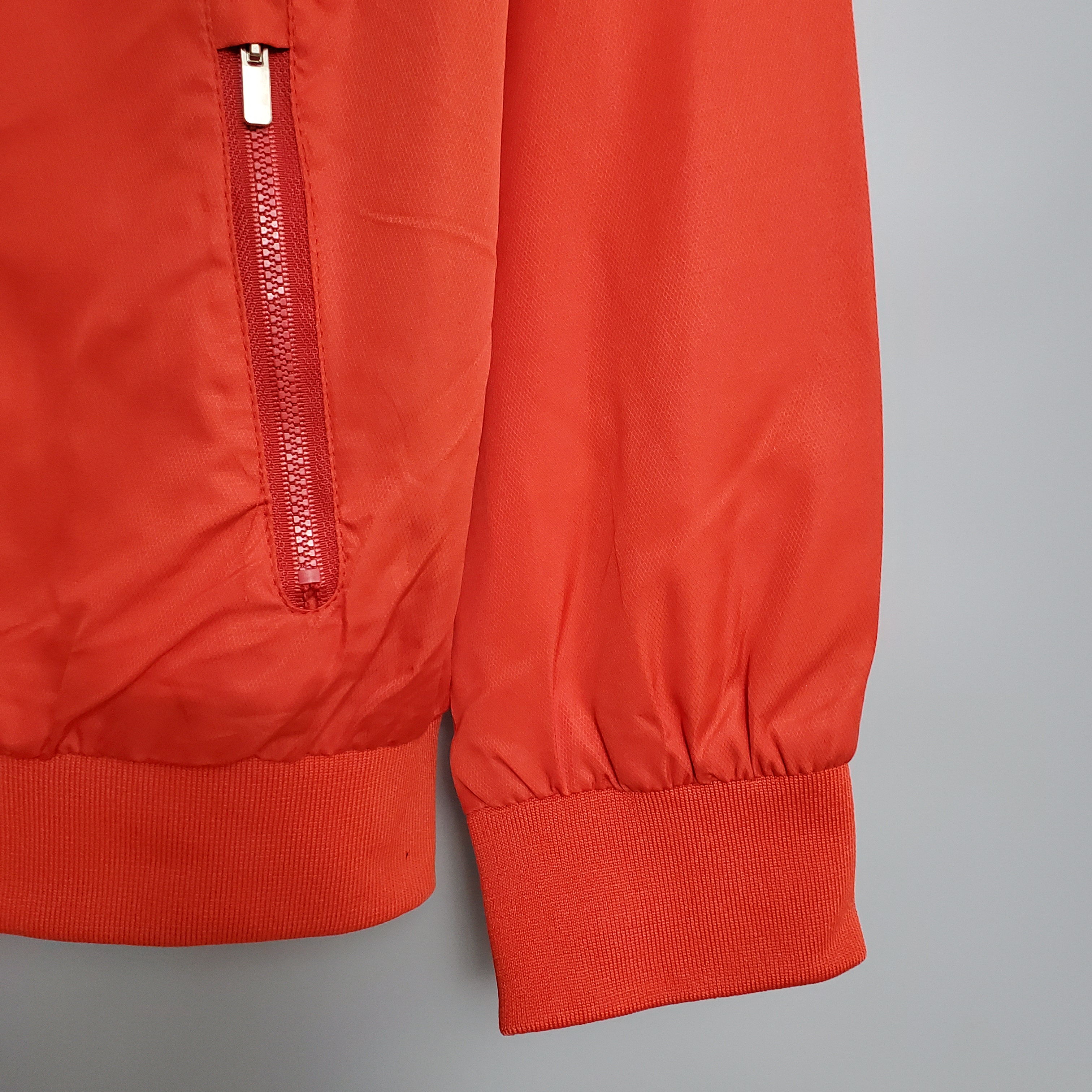 Windbreaker Brazil International Red and White S-XXL