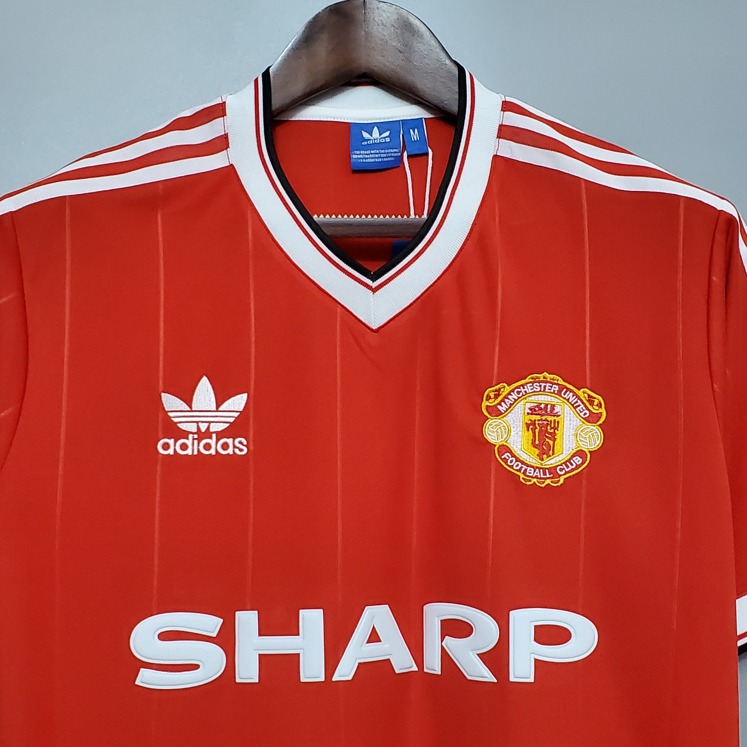 83-84 Manchester United Home Red Retro Jersey/83-84曼联主场