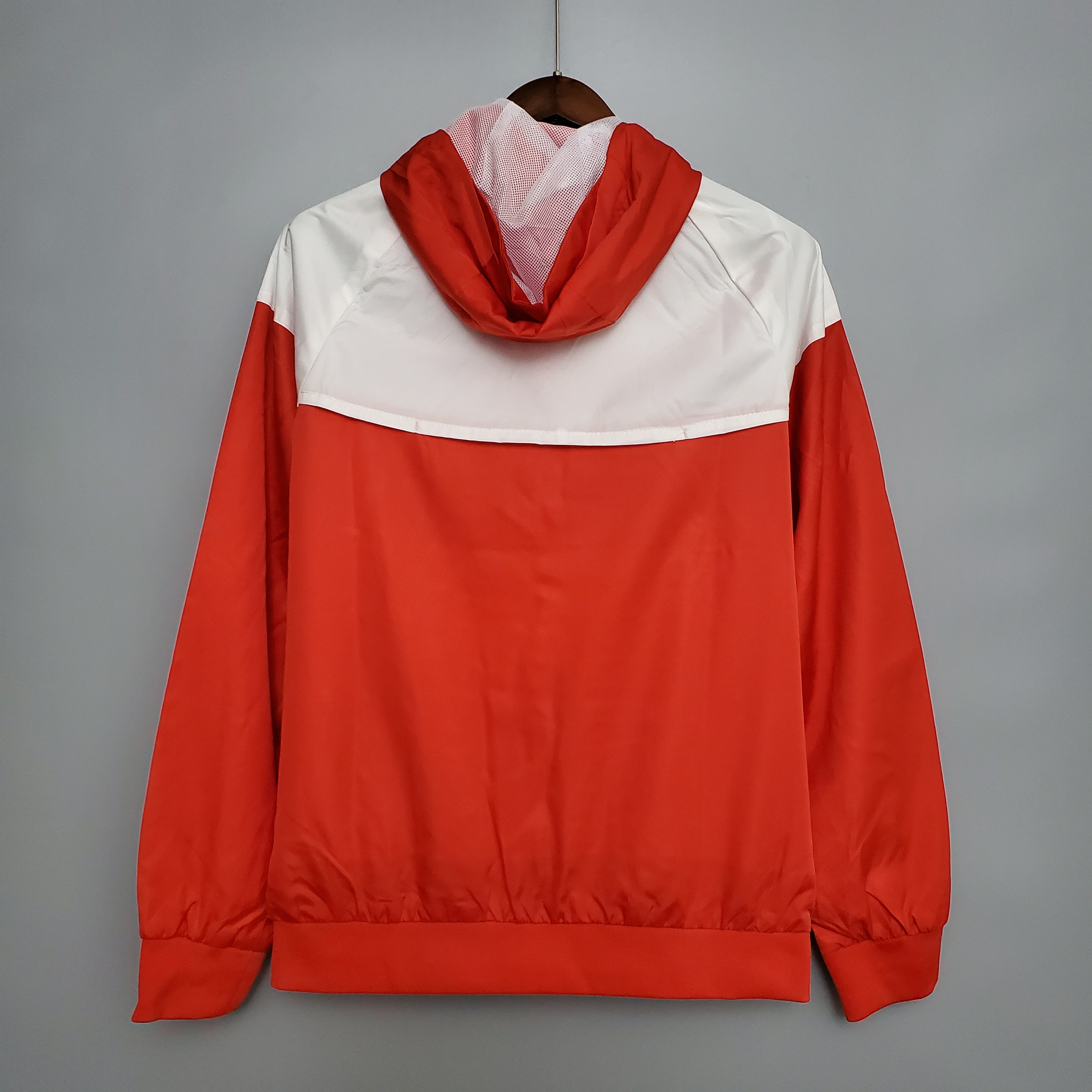 Windbreaker Brazil International Red and White S-XXL