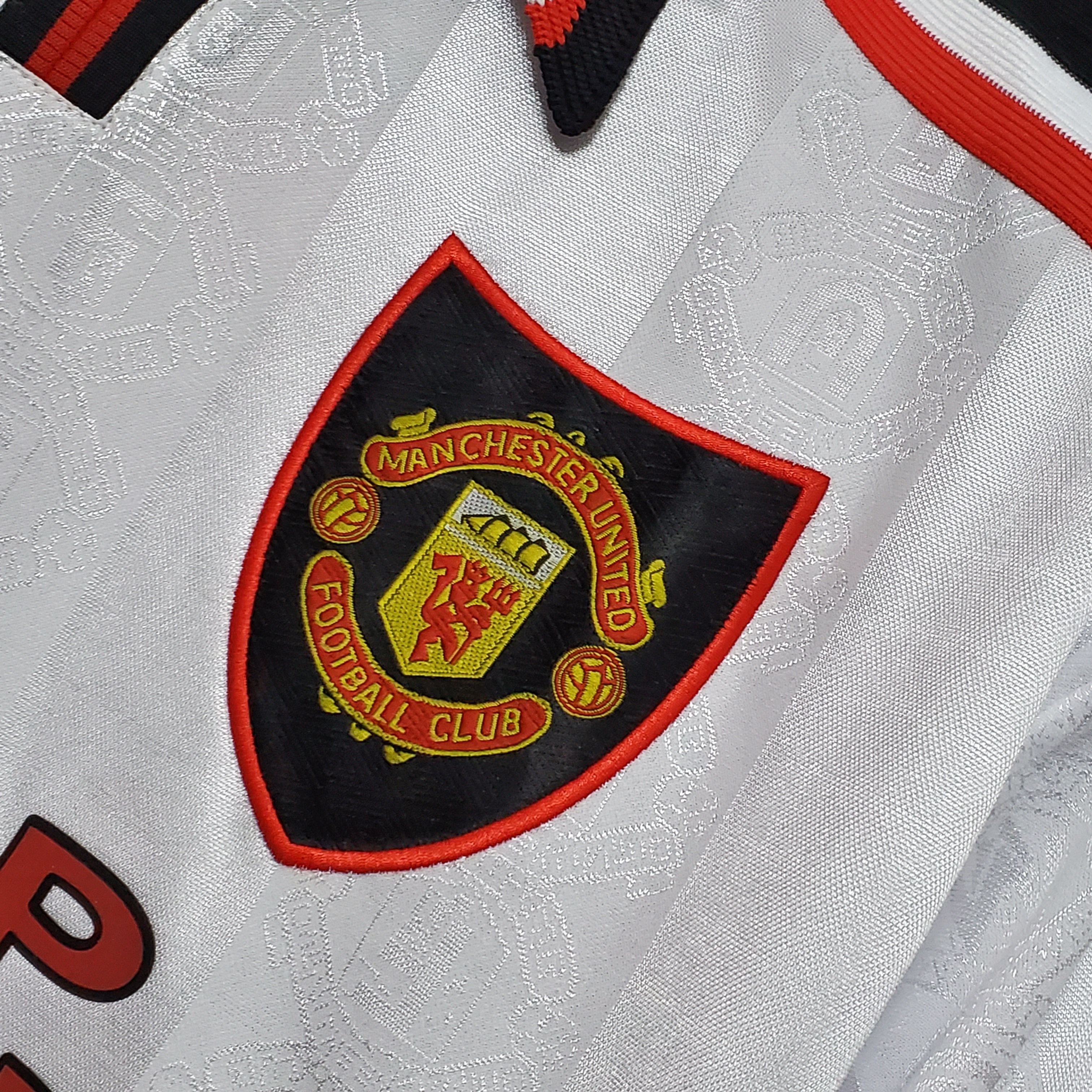 97-98 Manchester United White Retro Jersey/97-98曼联白色