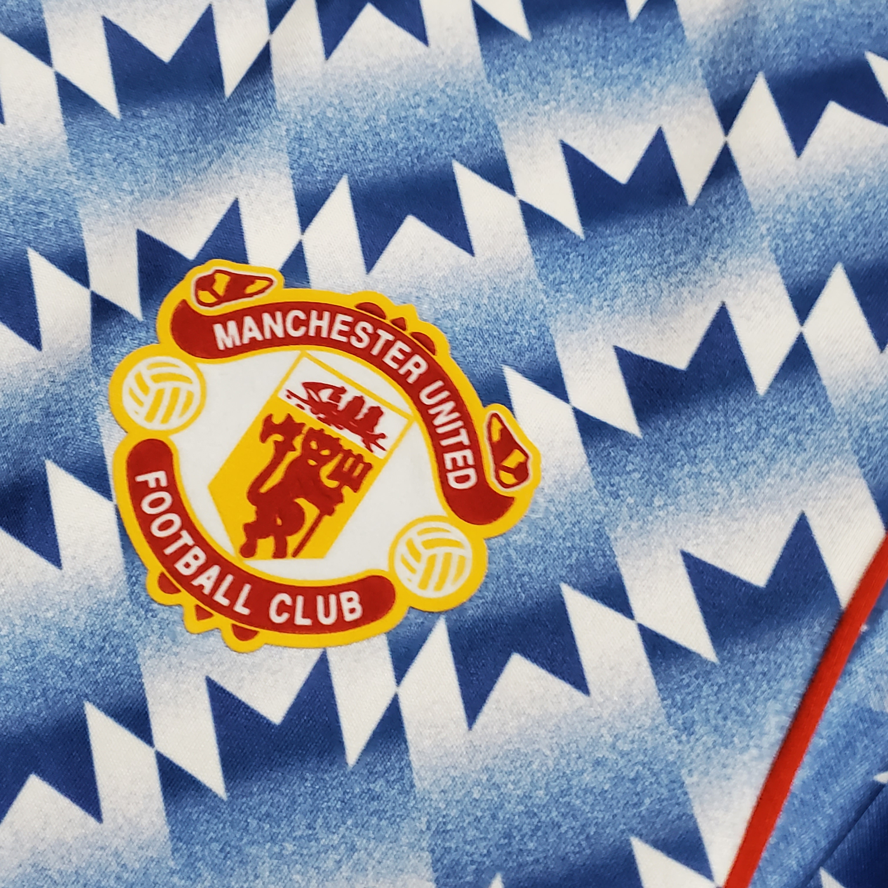 90-92 Manchester United Blue Retro Jersey/90-92曼联蓝色