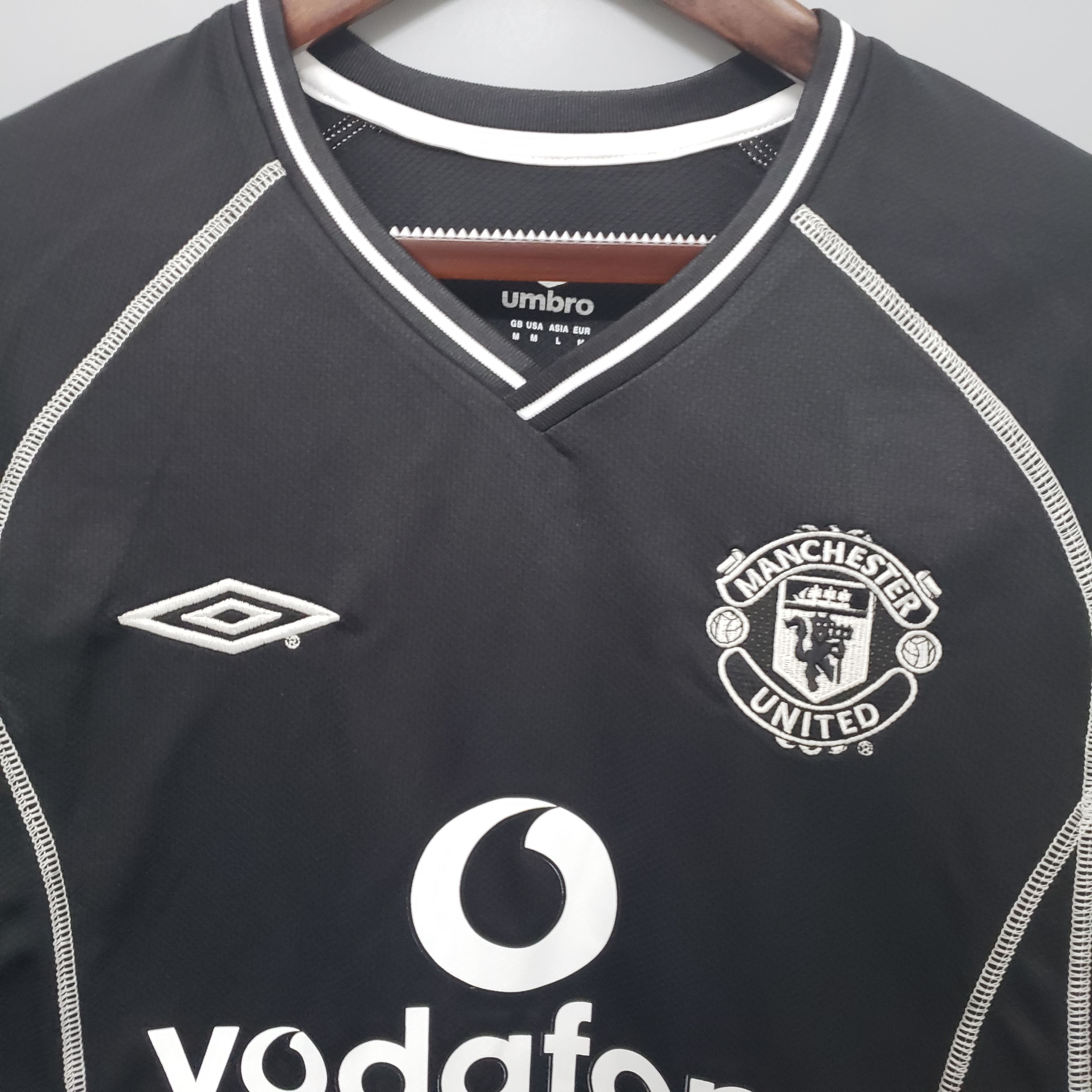 00-02 Manchester United Black Retro Jersey/00-02曼联黑色