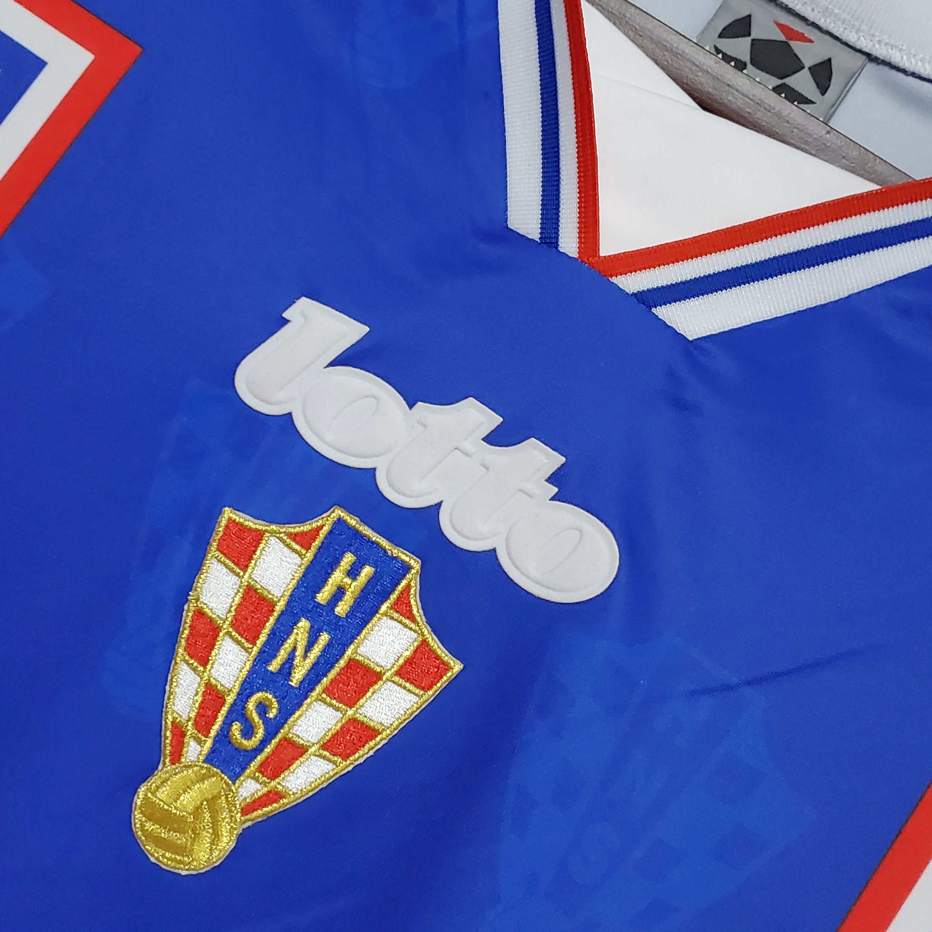 1998 Croatia Away Blue Retro Jersey/1998克罗地亚客场