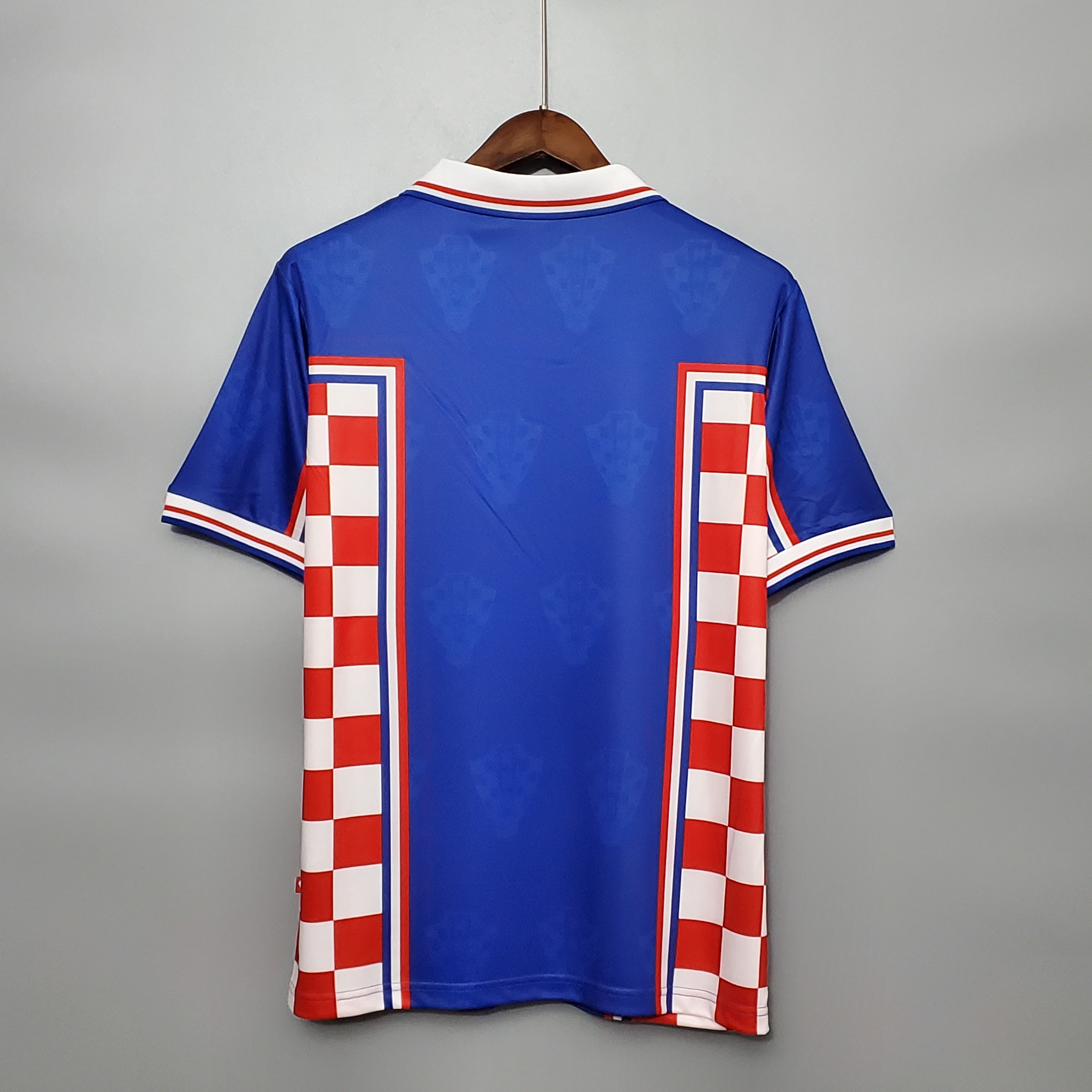 1998 Croatia Away Blue Retro Jersey/1998克罗地亚客场