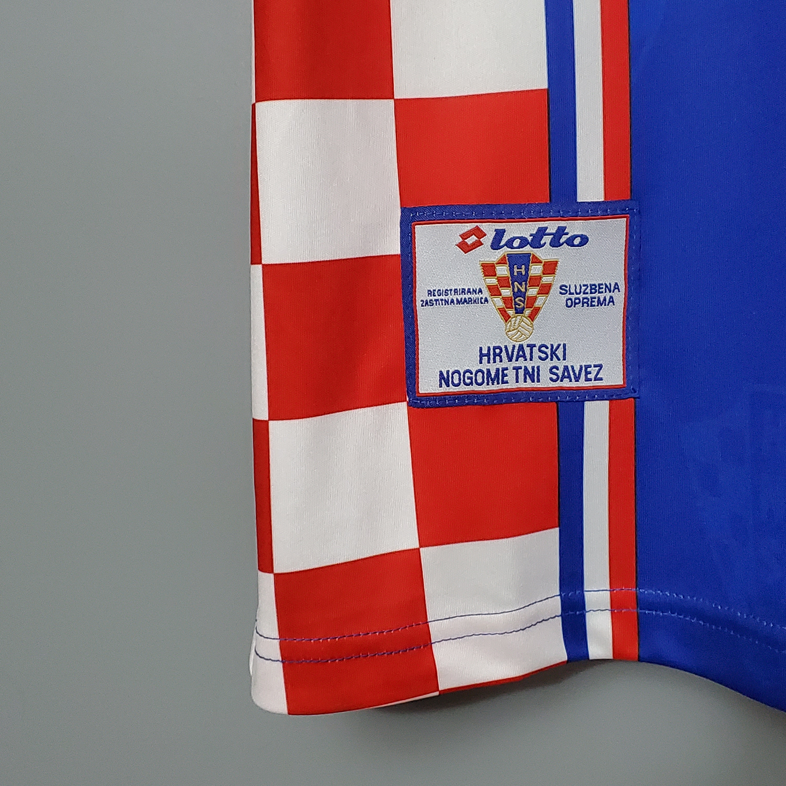 1998 Croatia Away Blue Retro Jersey/1998克罗地亚客场