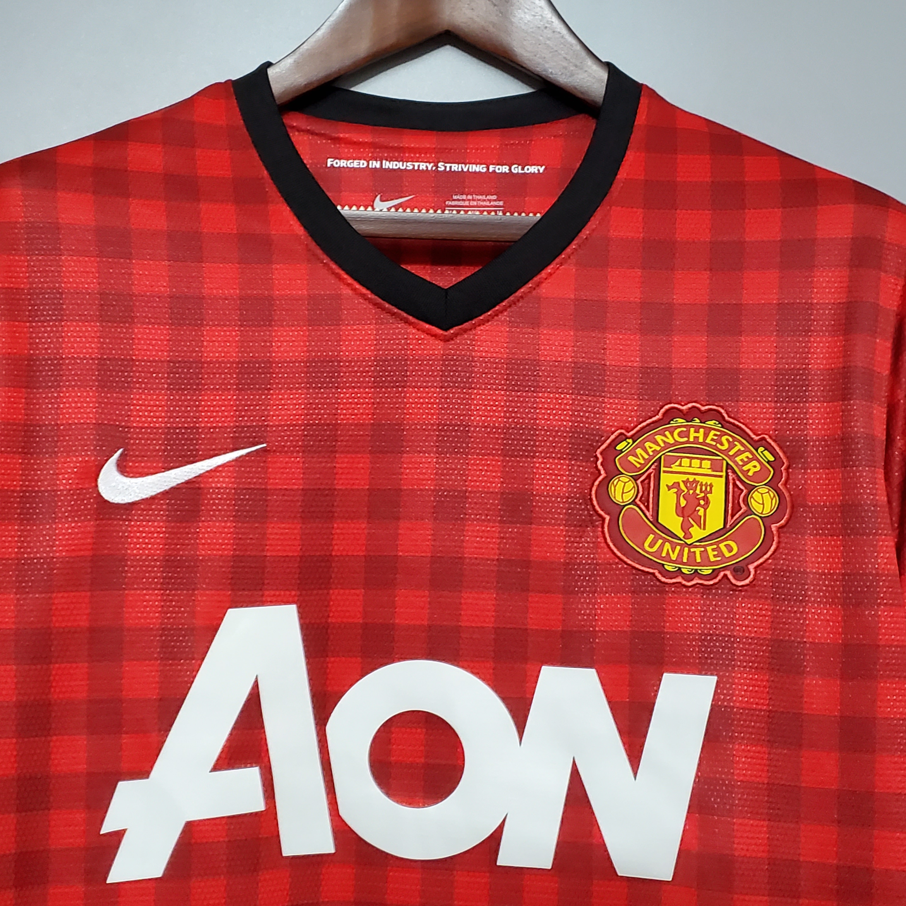 12-13 Manchester United Home Red Retro Jersey