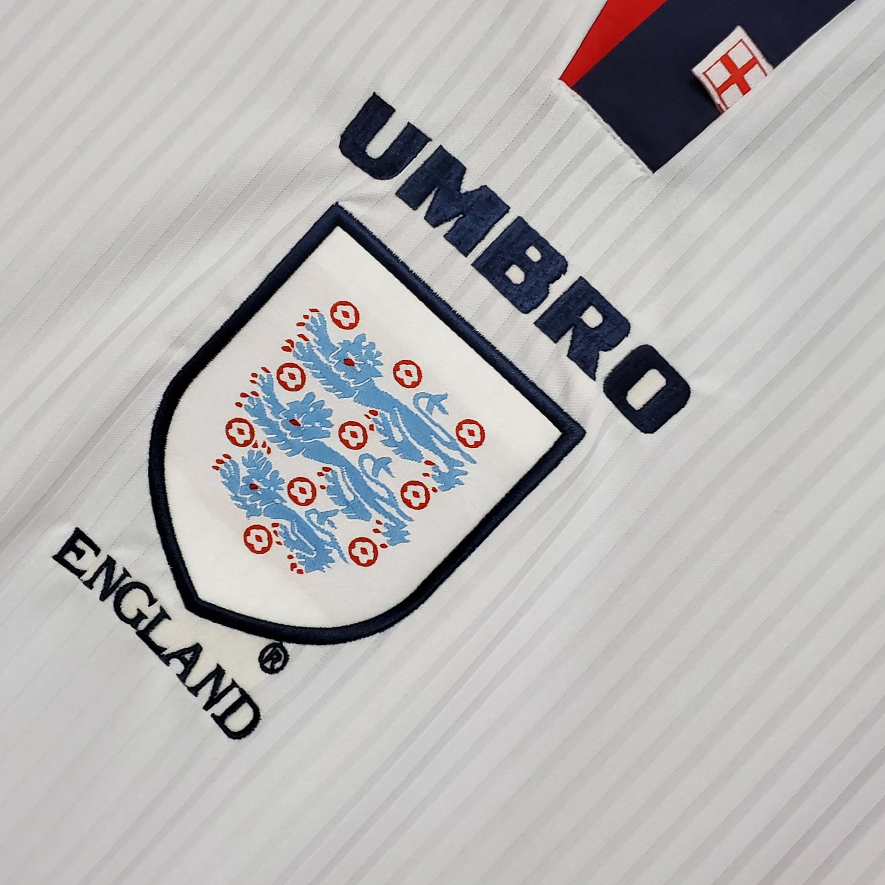 1998 England Home Long Sleeve Retro Jersey/1998 英格兰主场长袖
