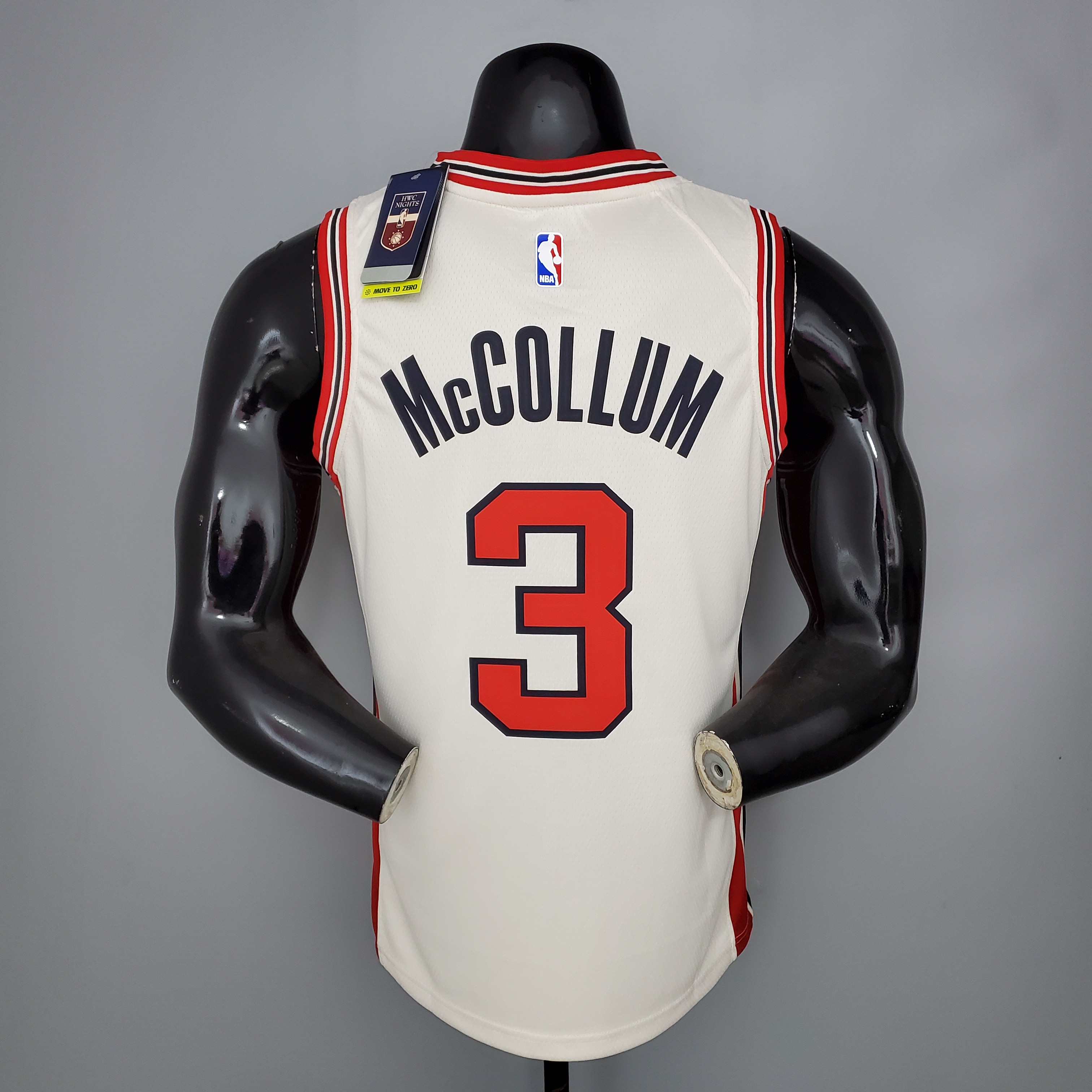McCOLLUM#3 Portland Trail Blazers Beige NBA Jersey S-XXL