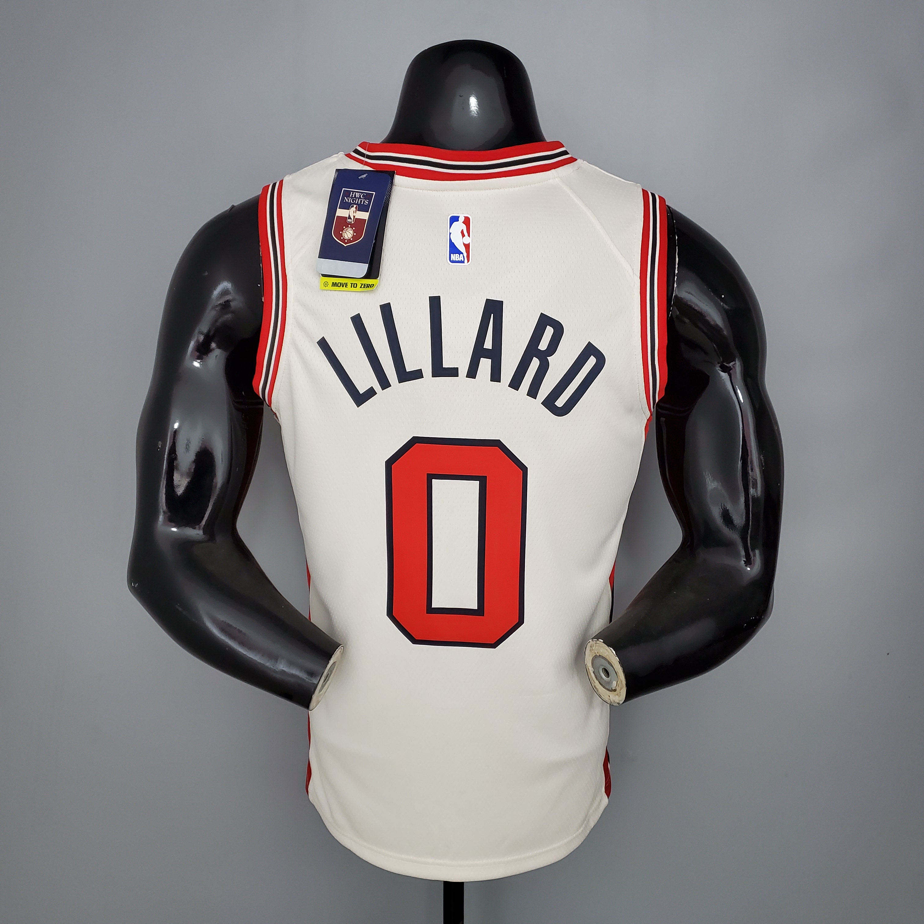 LILLARD#0 Portland Trail Blazers Beige NBA Jersey S-XXL