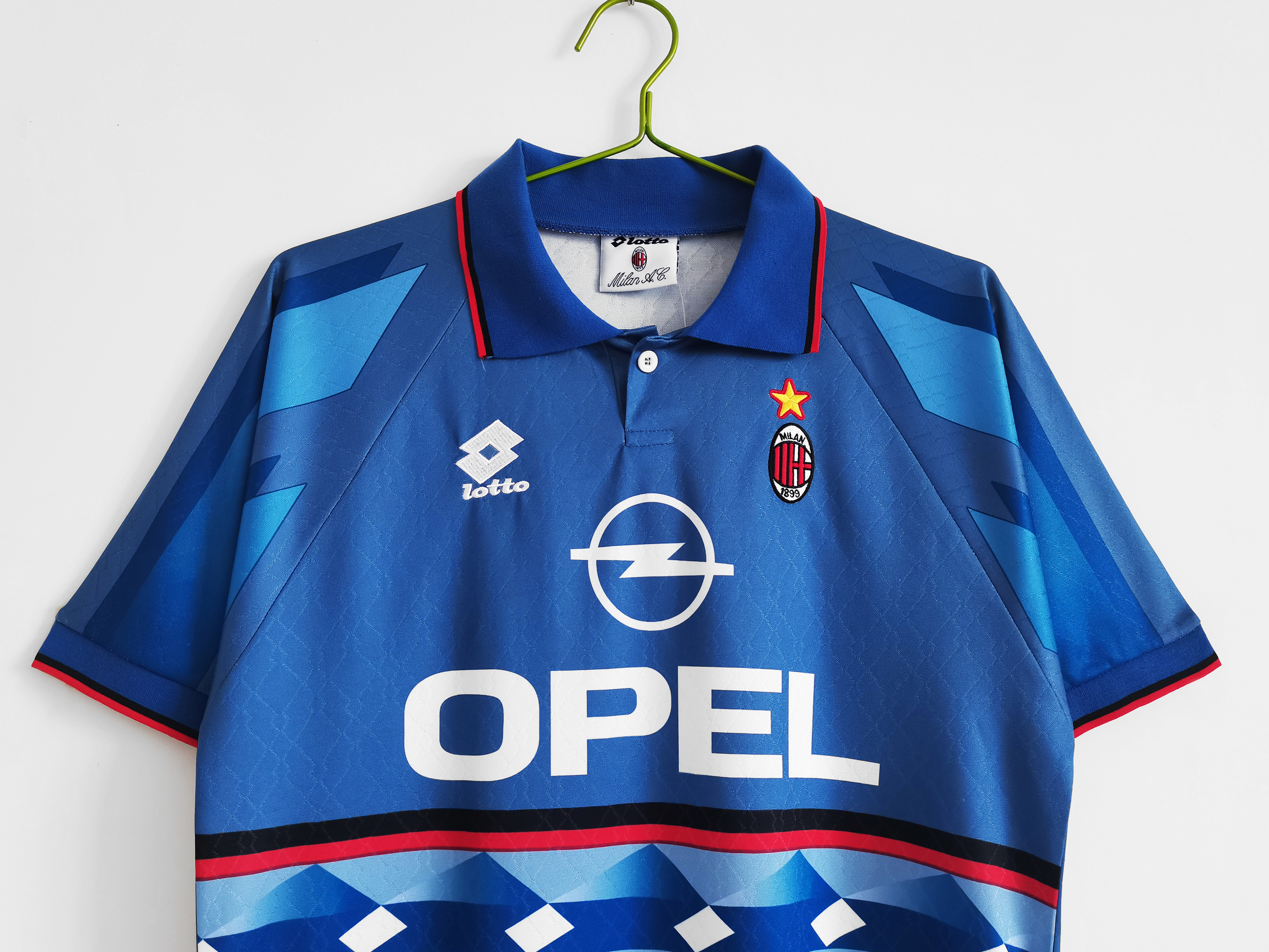 95-96 AC Milan 4TH Away Blue Retro Jersey/95-96AC米兰第四客场