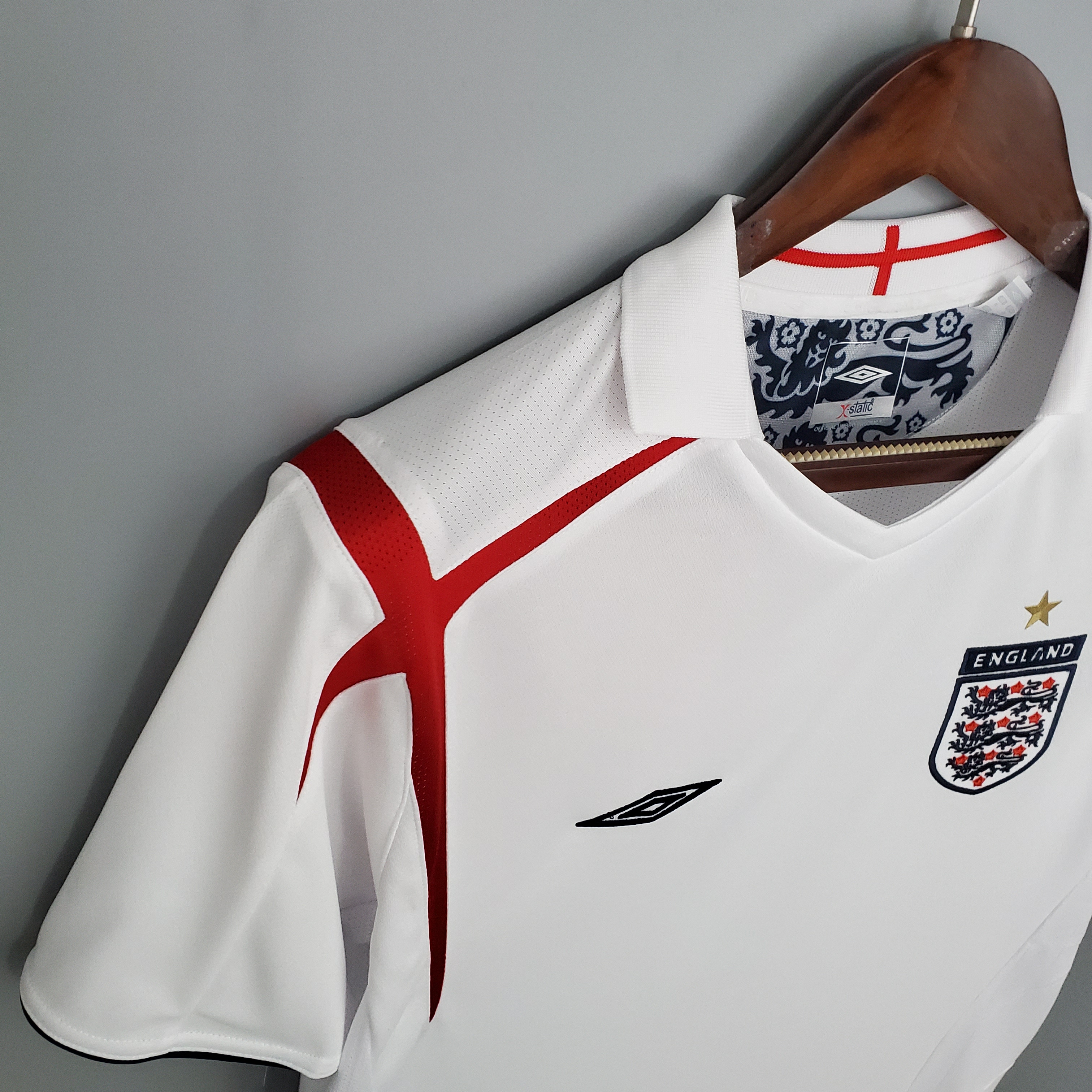 2006 England Home White Retro Jersey/2006 英格兰主场