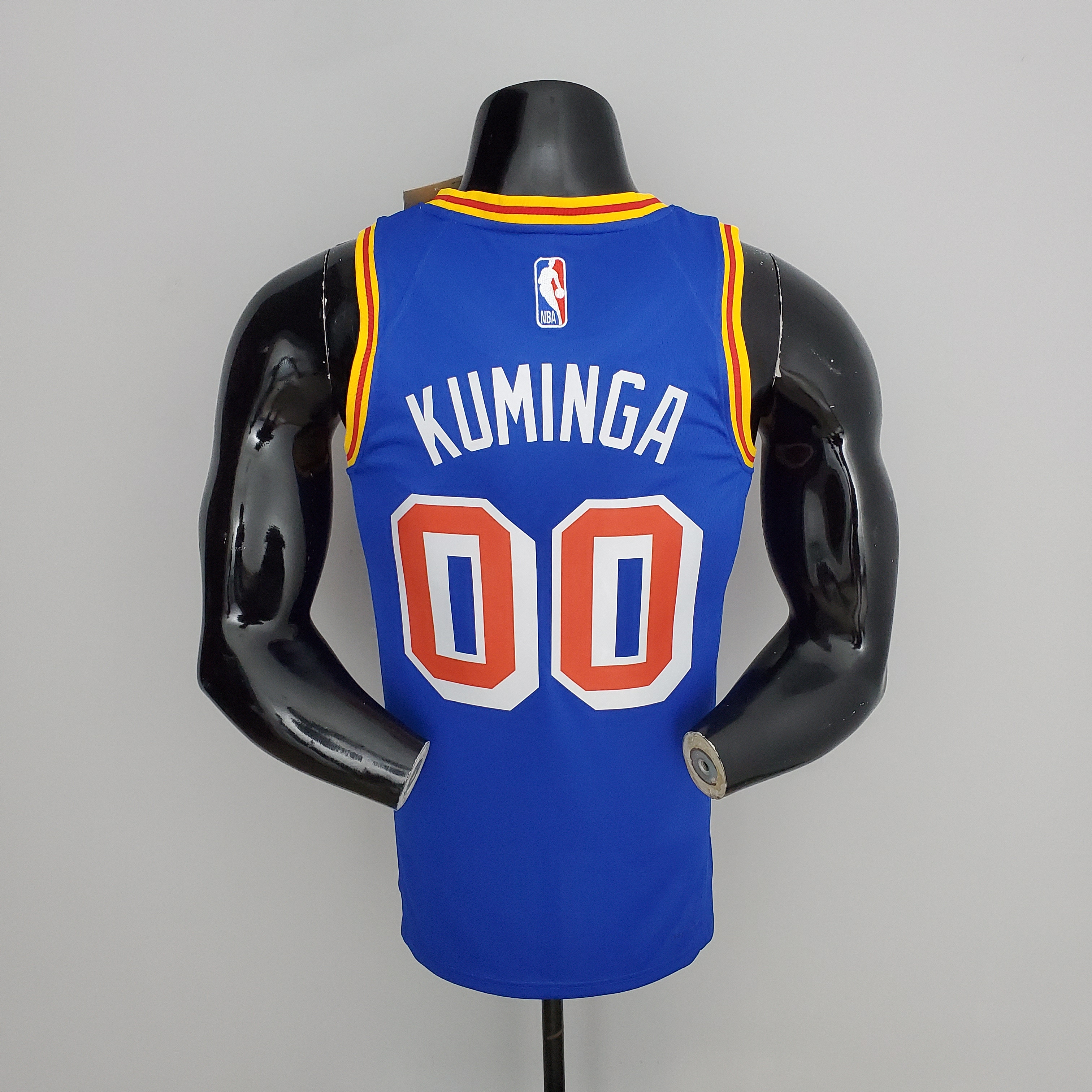 75th Anniversary Kuminga#00 Warriors Vintage Blue NBA