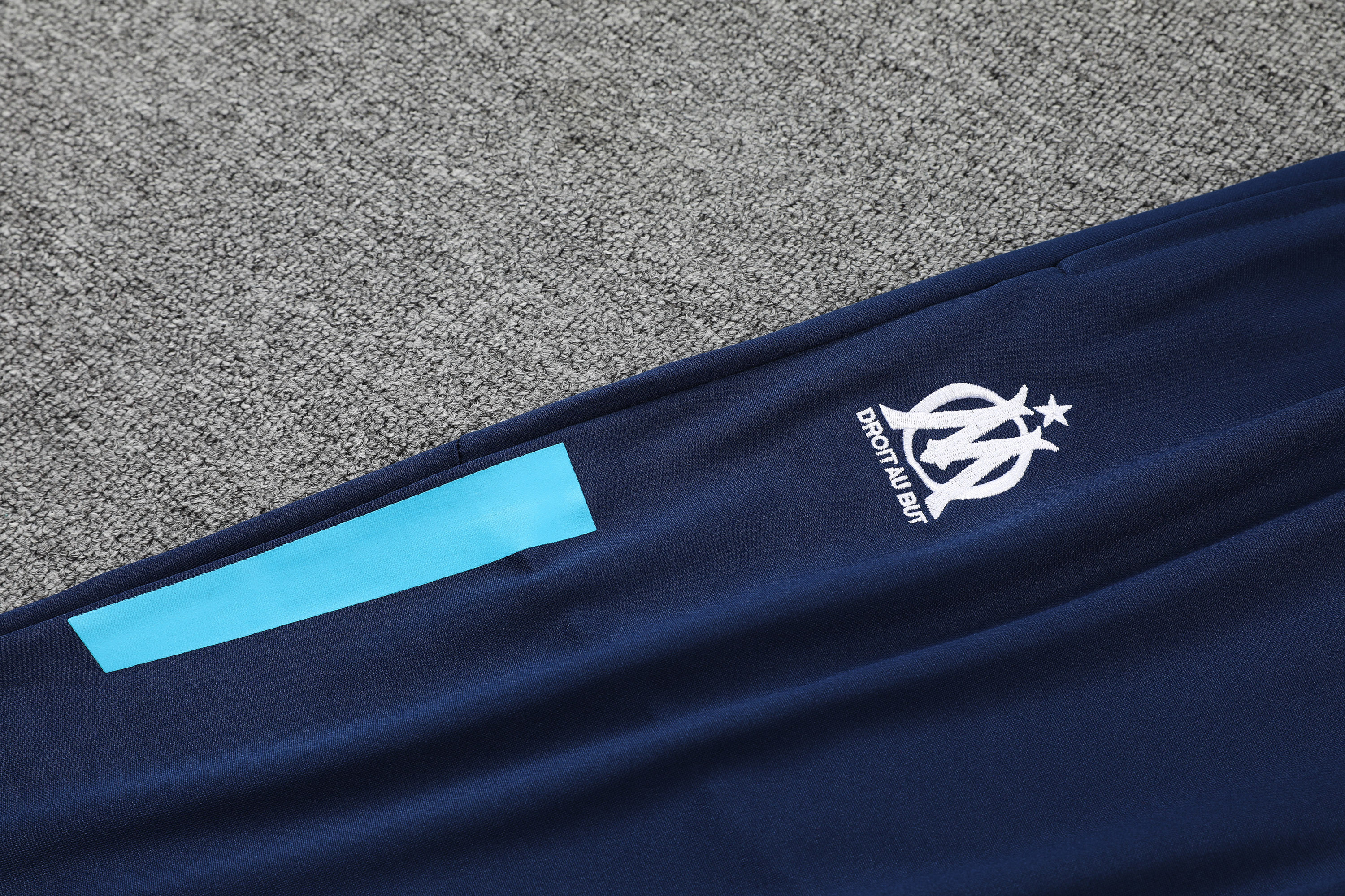 Marseille POLO kit royal blue Short Sleeve Suit