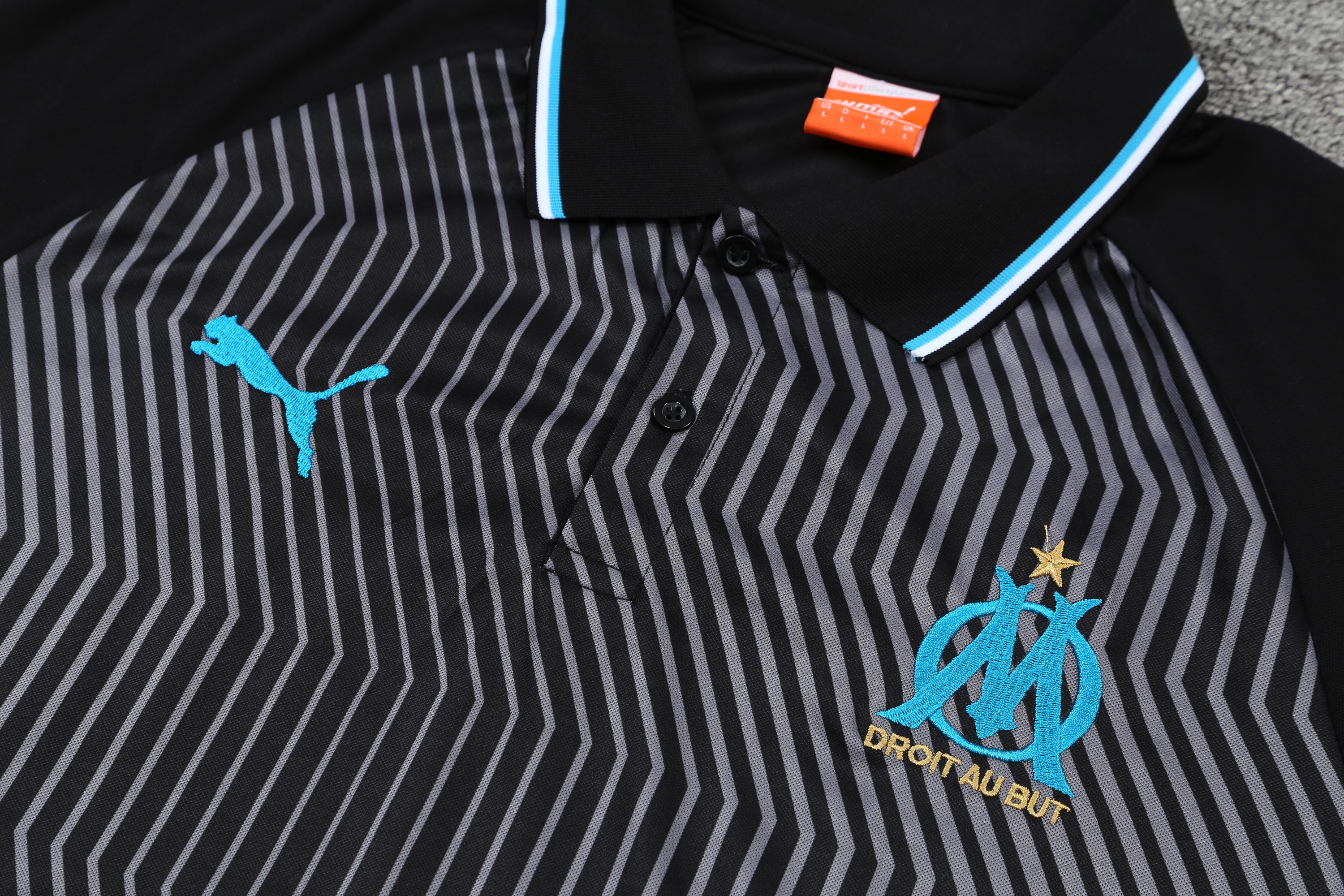 Marseille POLO Black Short Sleeve Suit