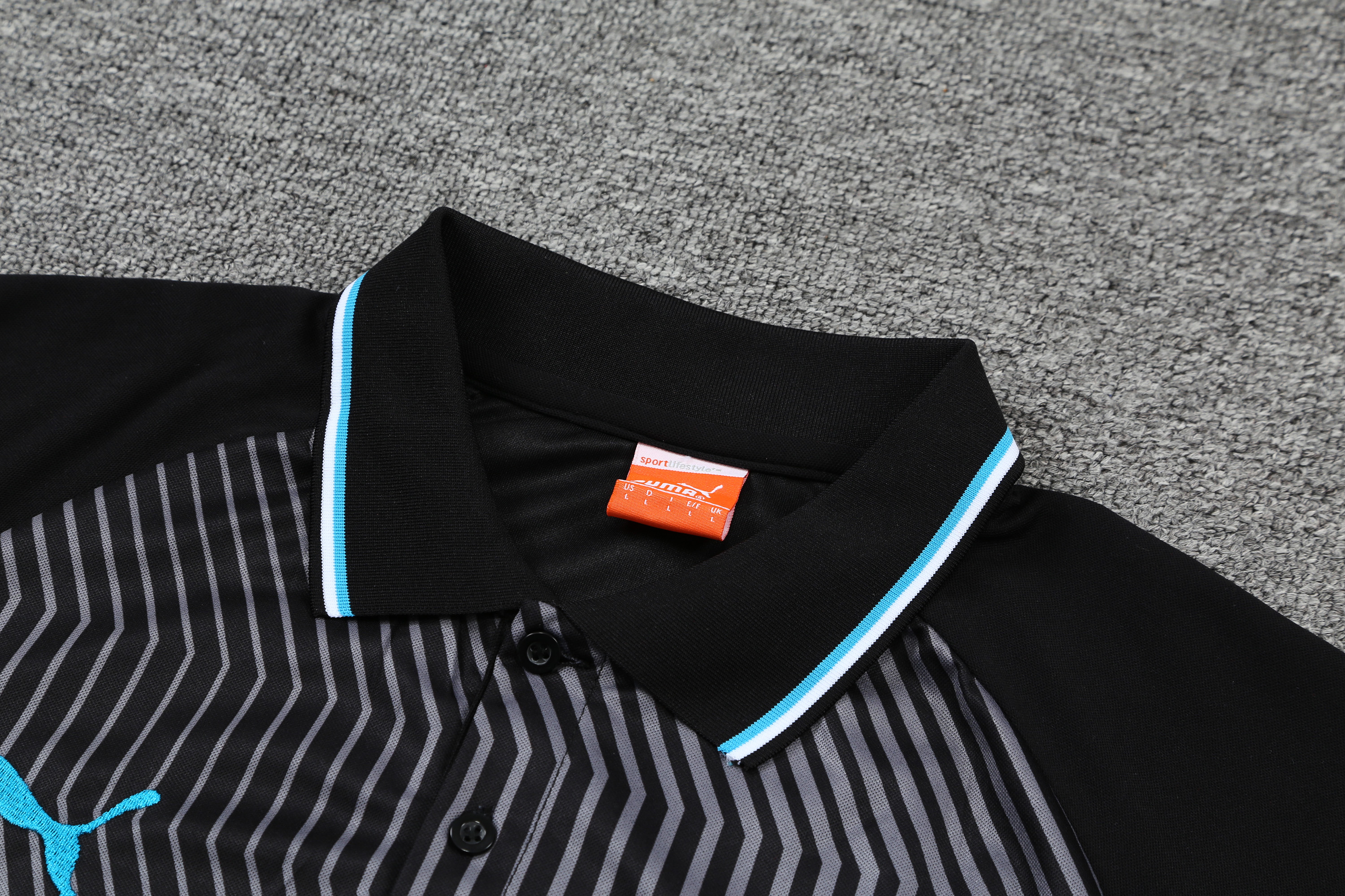 Marseille POLO Black Short Sleeve Suit