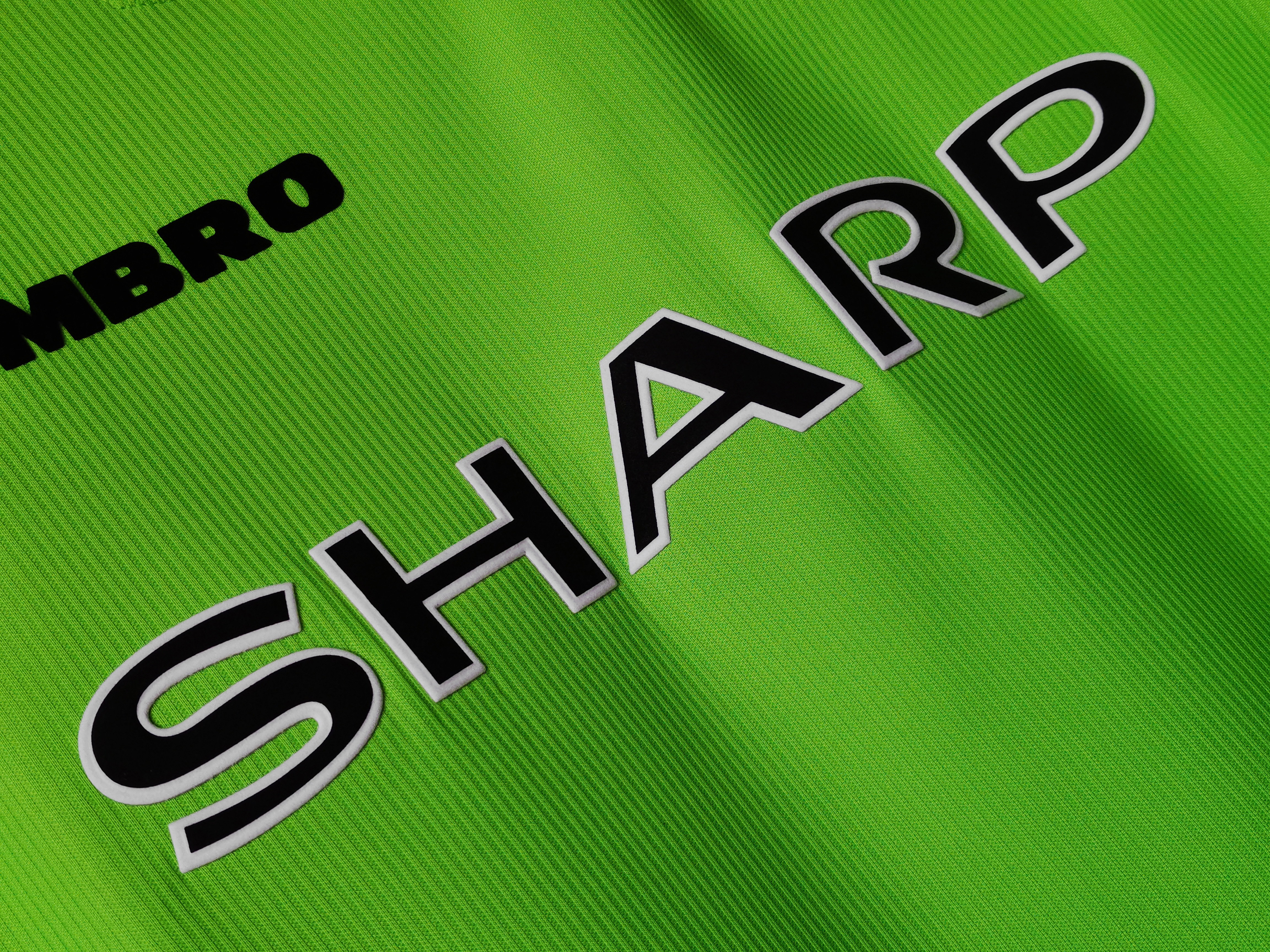 98-99 Manchester United Goal Keeper Green Long Sleeve Retro Jersey/98-99 曼联守门员长袖