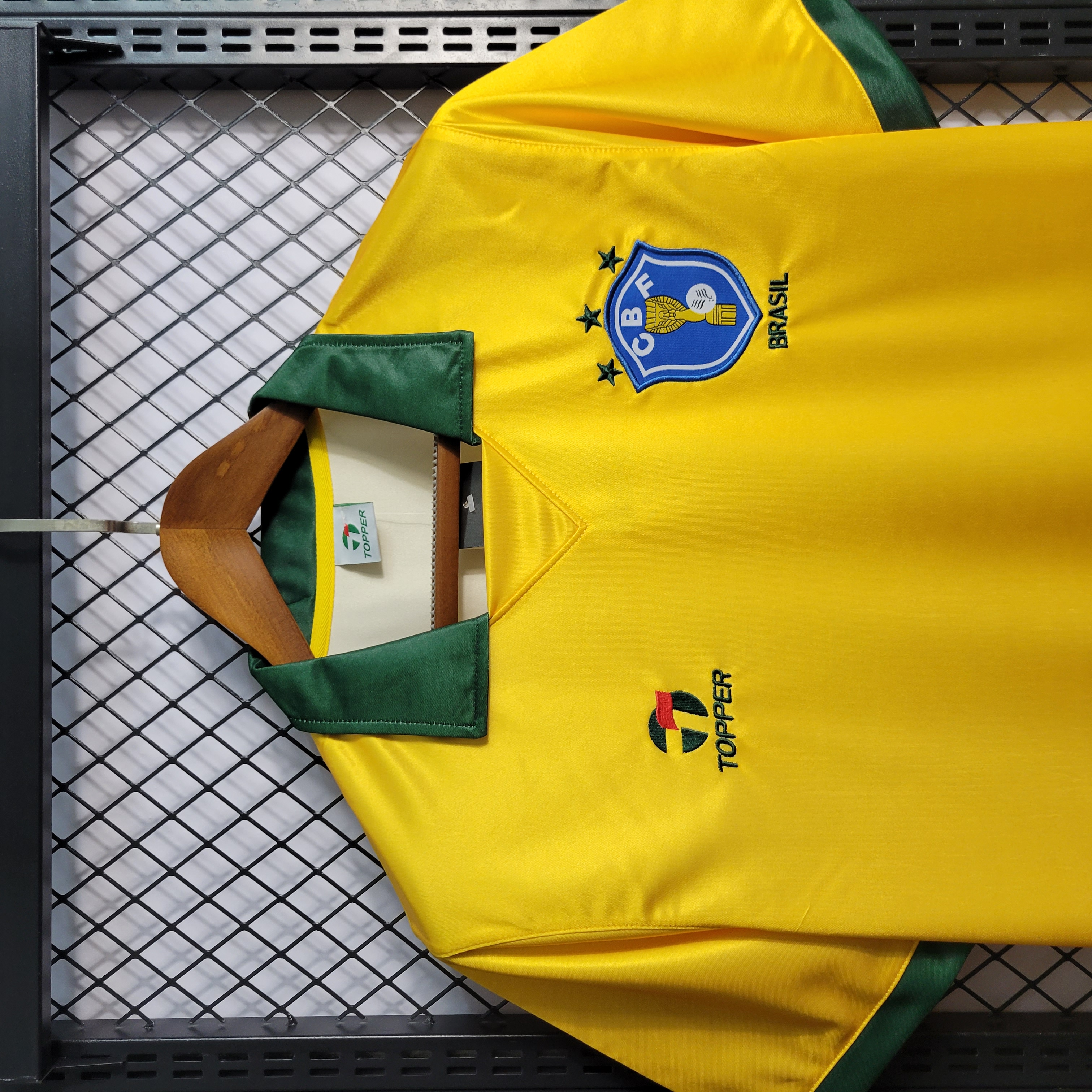 1988-1990 Brazil Home Retro Jersey/88-90巴西主场