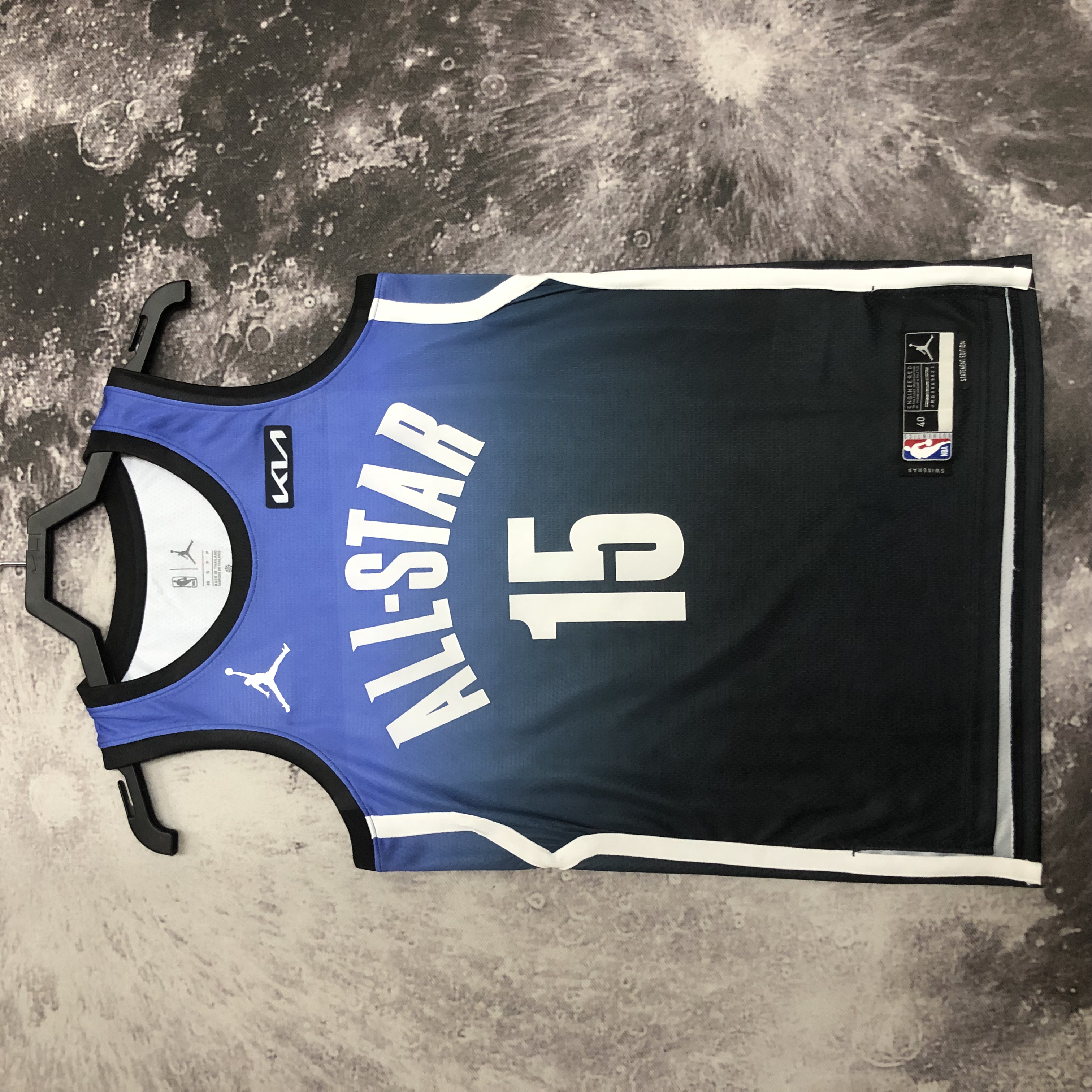 2023 NBA All Star Blue 15#JOKIC Hot Pressed Jersey