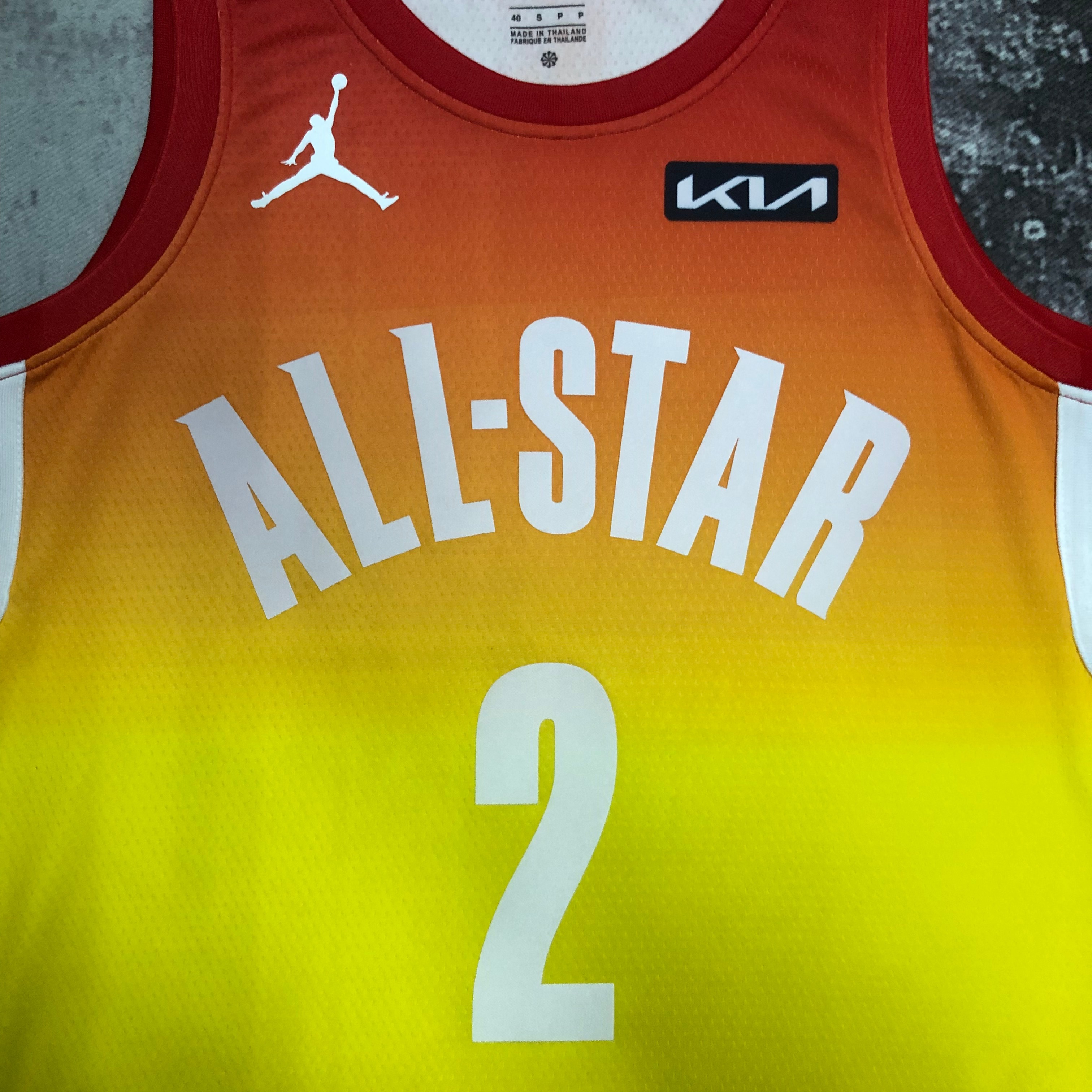 2023 NBA All Star Yellow 2#ALEXANDER Hot Pressed Jersey