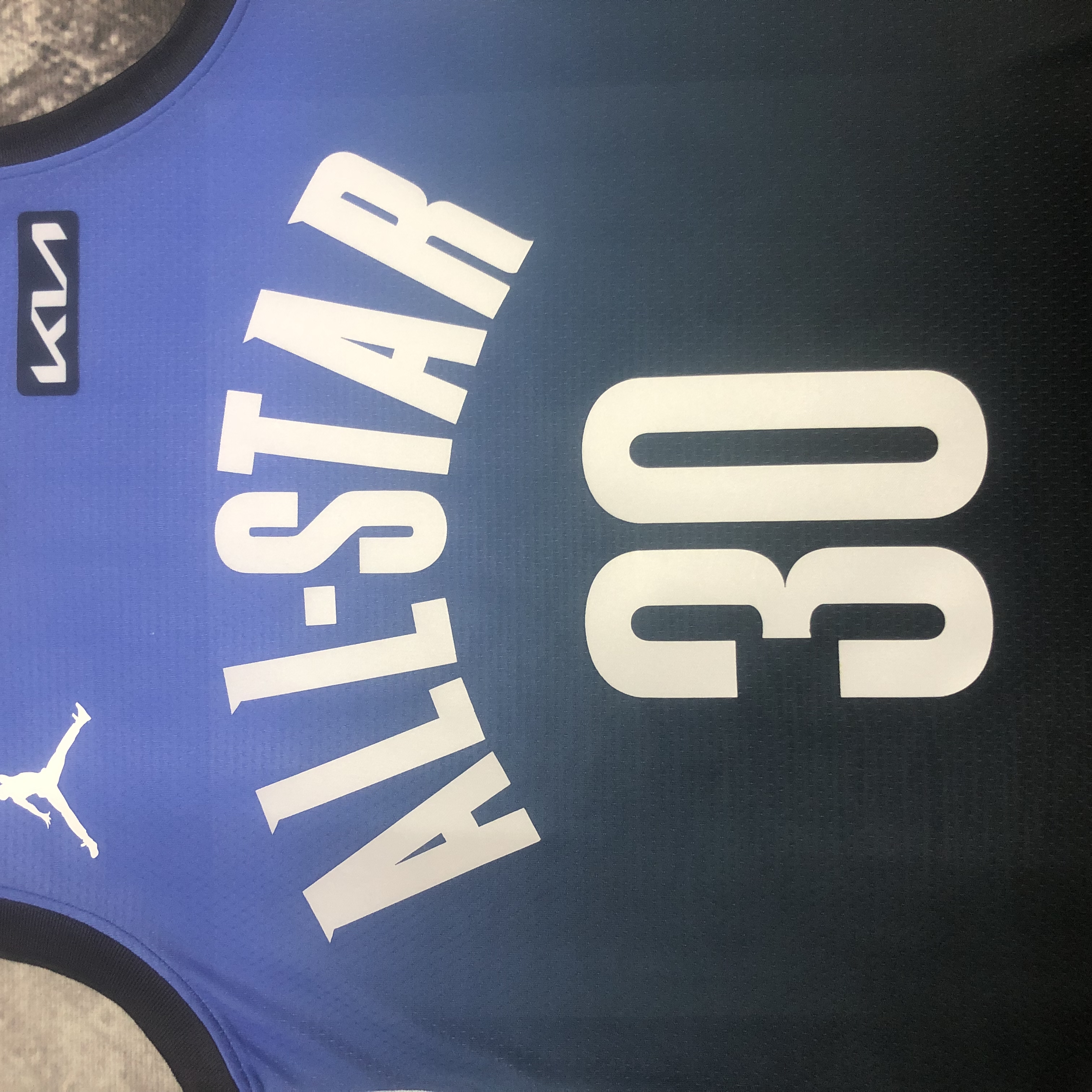 2023 NBA All Star Blue 30#CURRY Hot Pressed Jersey