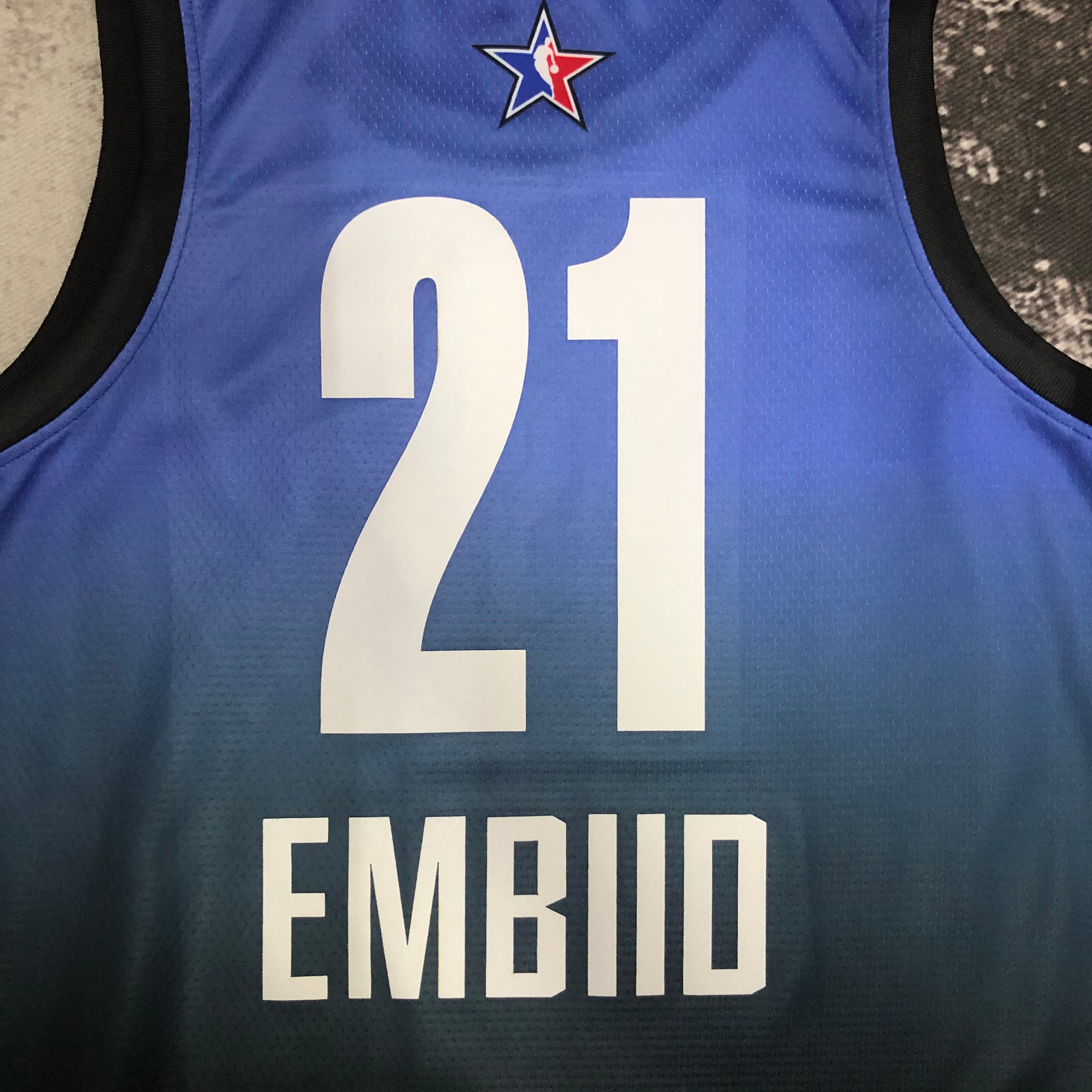 2023 NBA All Star Blue 21#EMBIIO Hot Pressed Jersey