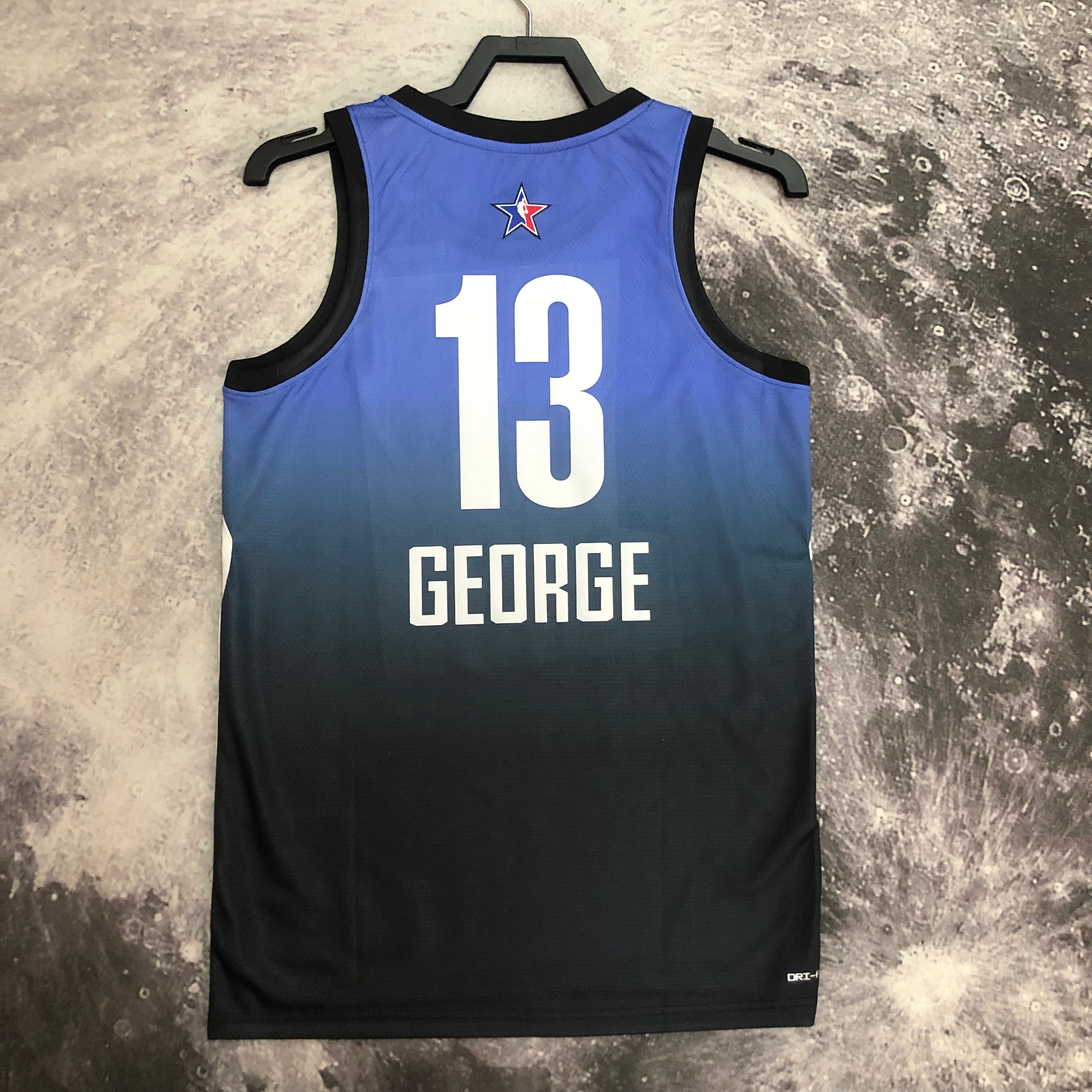 2023 NBA All Star Blue 13#GEORGE Hot Pressed Jersey