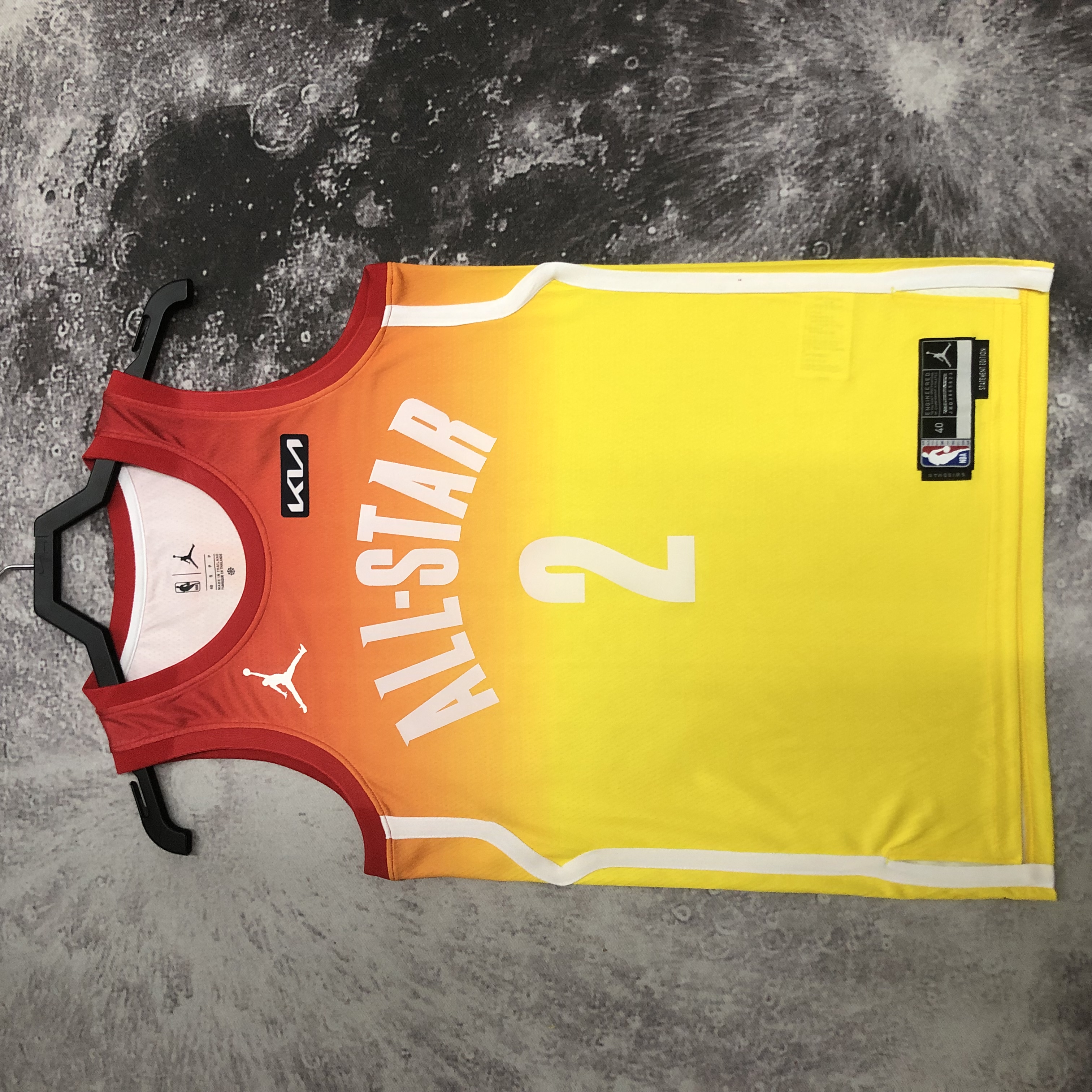 2023 NBA All Star Yellow 2#ALEXANDER Hot Pressed Jersey