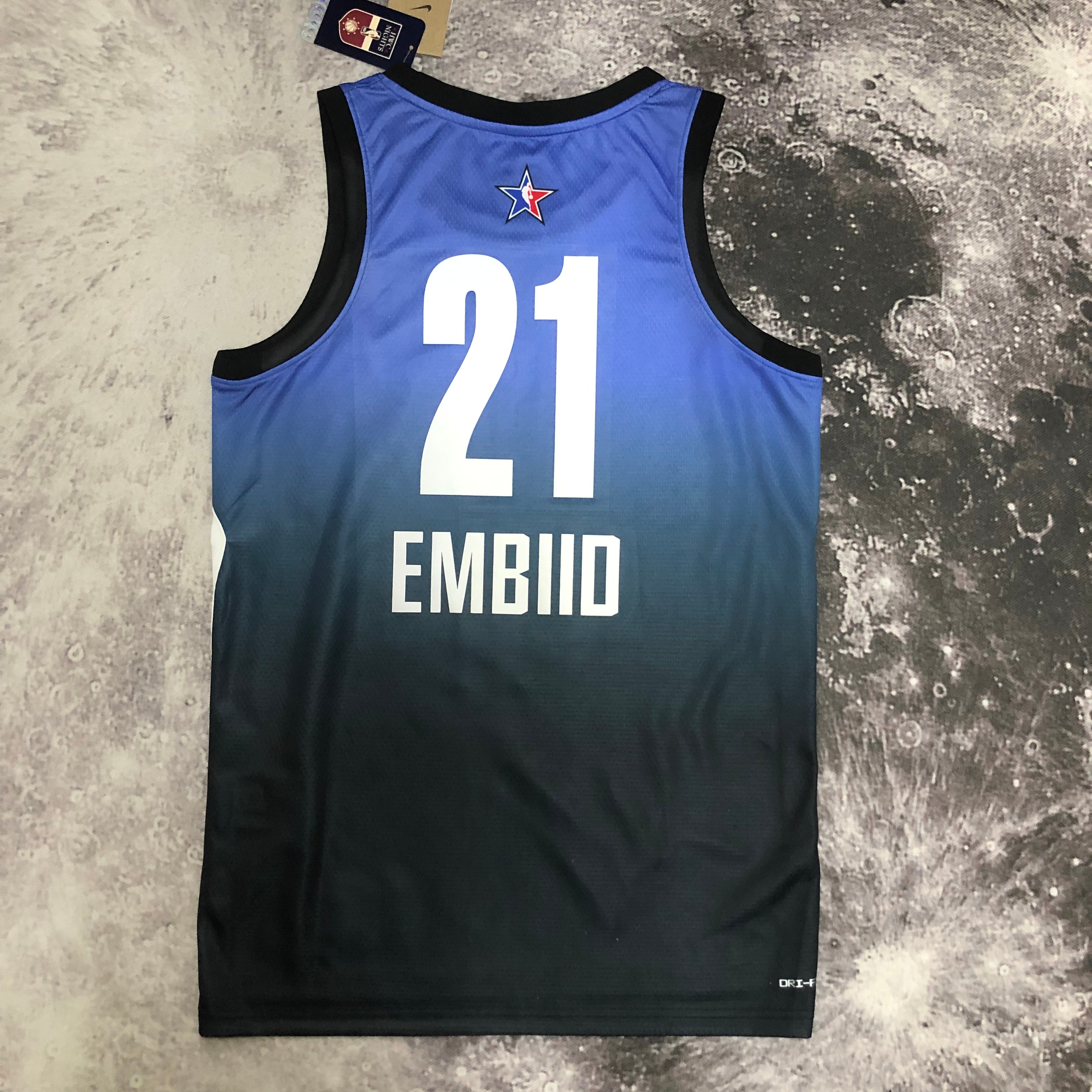2023 NBA All Star Blue 21#EMBIIO Hot Pressed Jersey