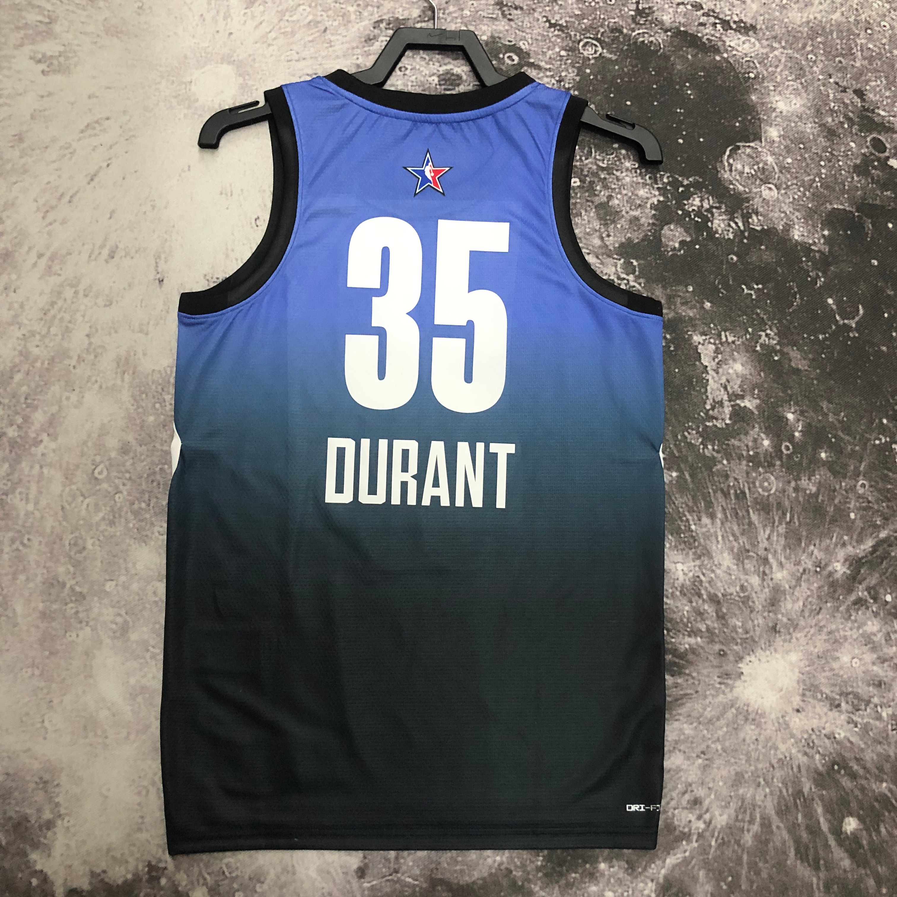 2023 NBA All Star Blue 35#DURANT Hot Pressed Jersey