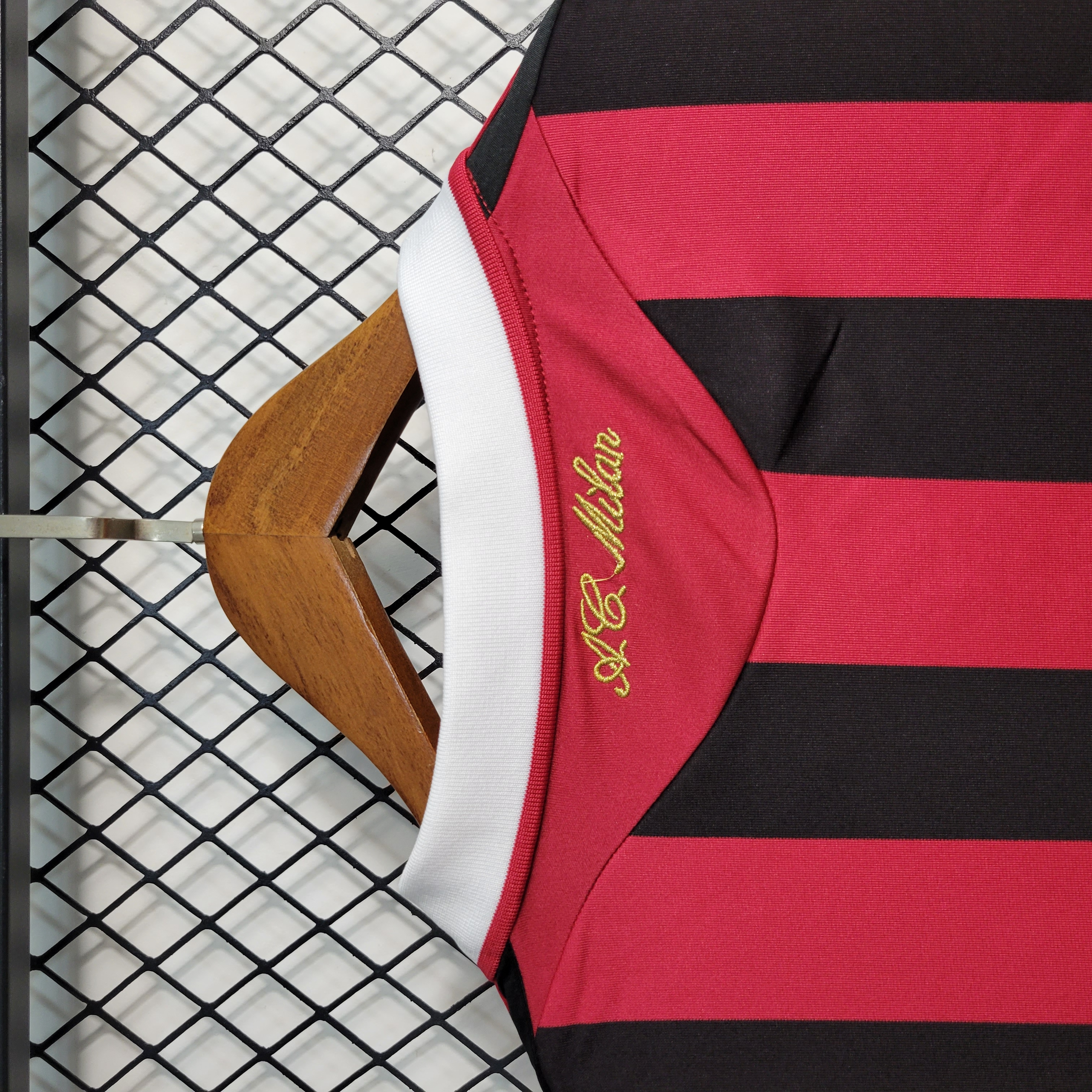 09-10 AC Milan Home Retro Long Sleeve Jersey/09-10 AC米兰主场长袖