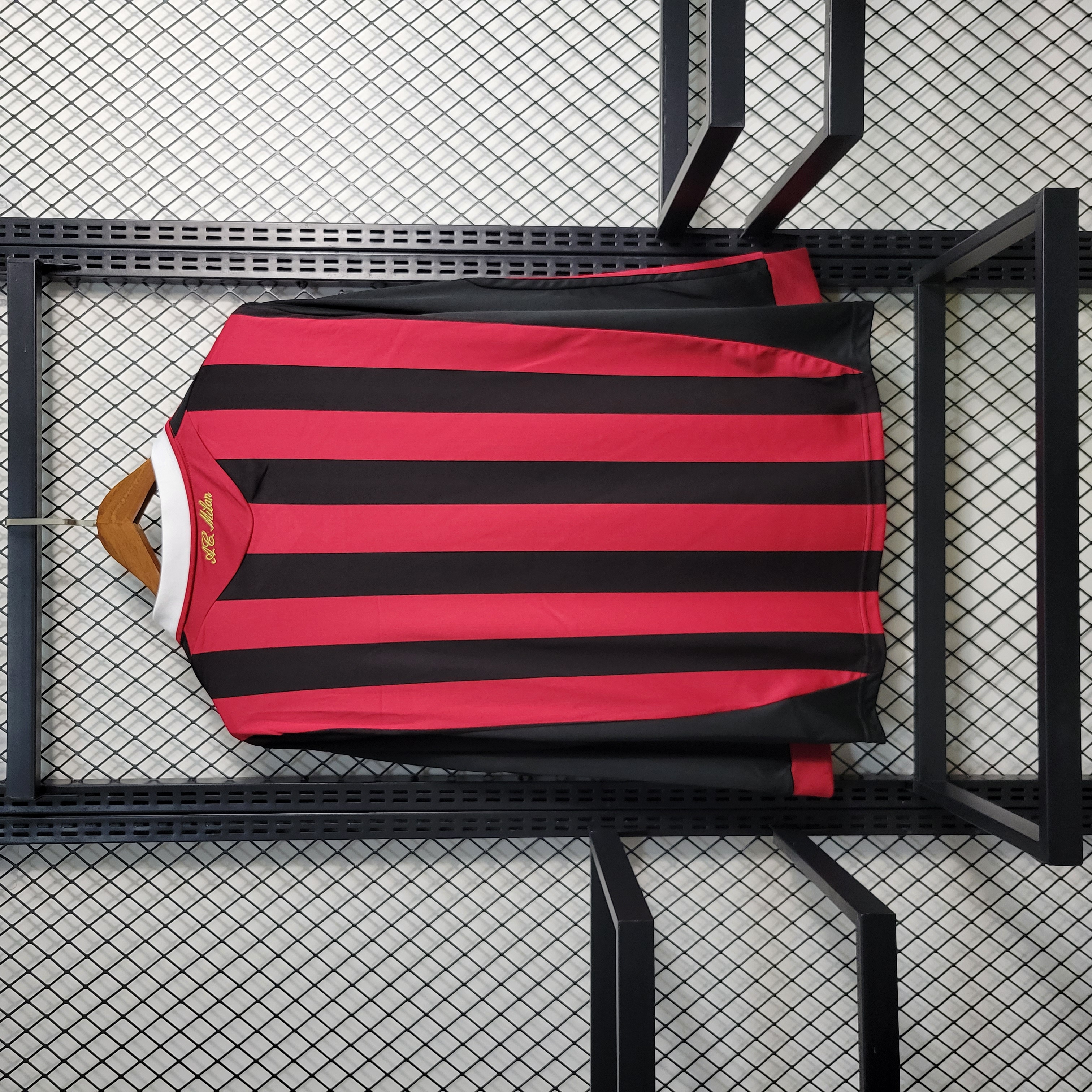 09-10 AC Milan Home Retro Long Sleeve Jersey/09-10 AC米兰主场长袖