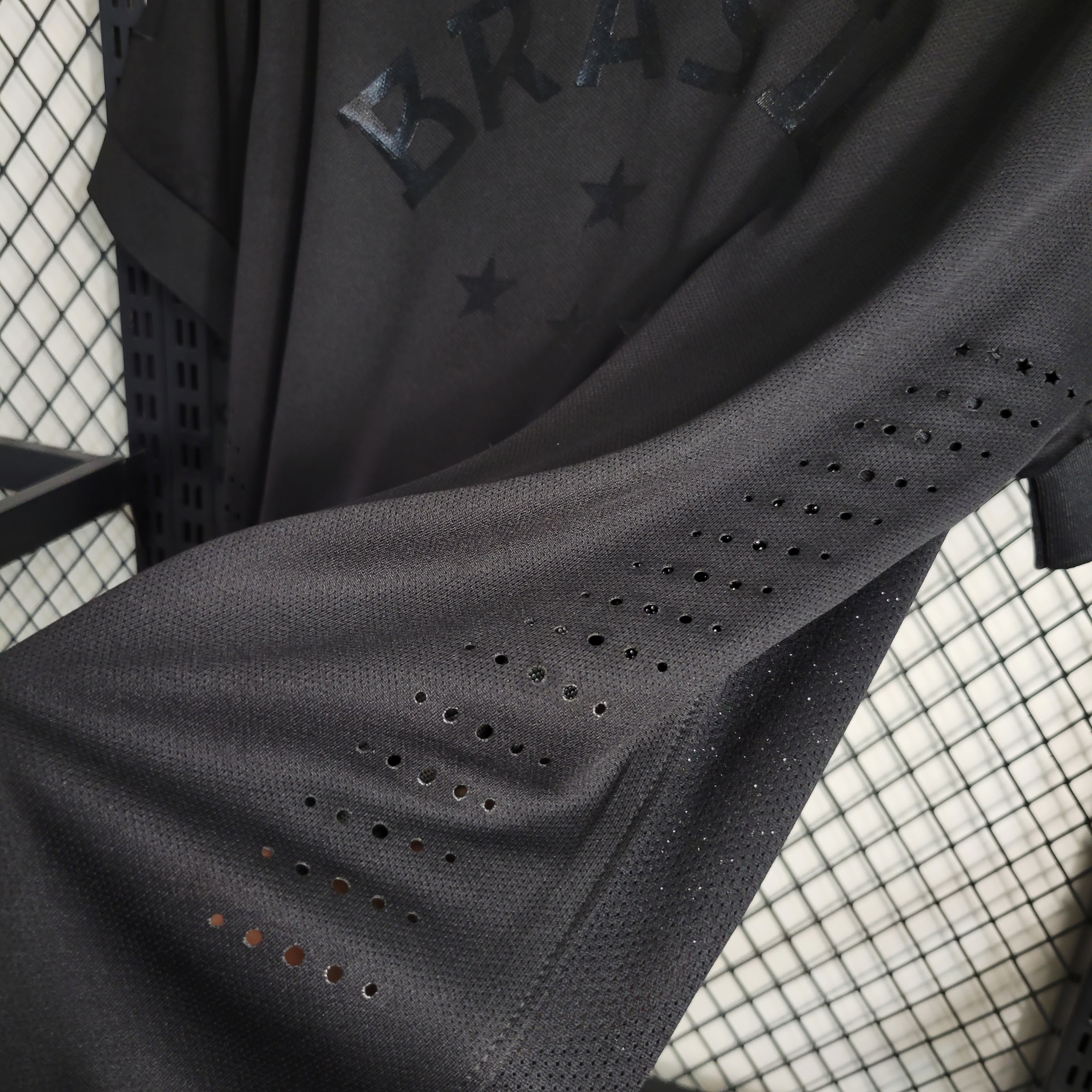 2013 Brazil Black Retro Jersey/2013 巴西黑色复古