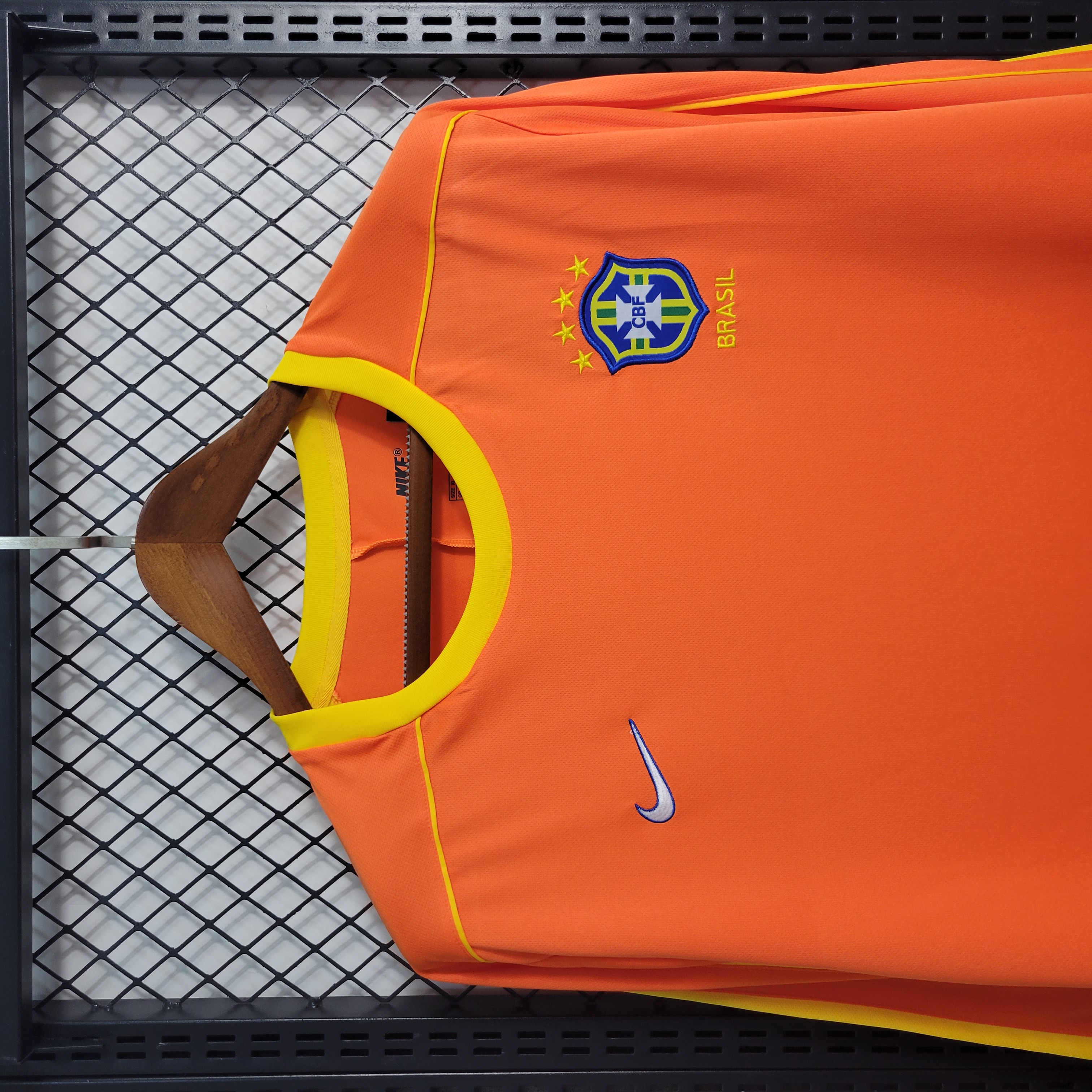 1998 Brazil Goal Keeper Long Sleeve Retro Jersey/1998 巴西守门员长袖