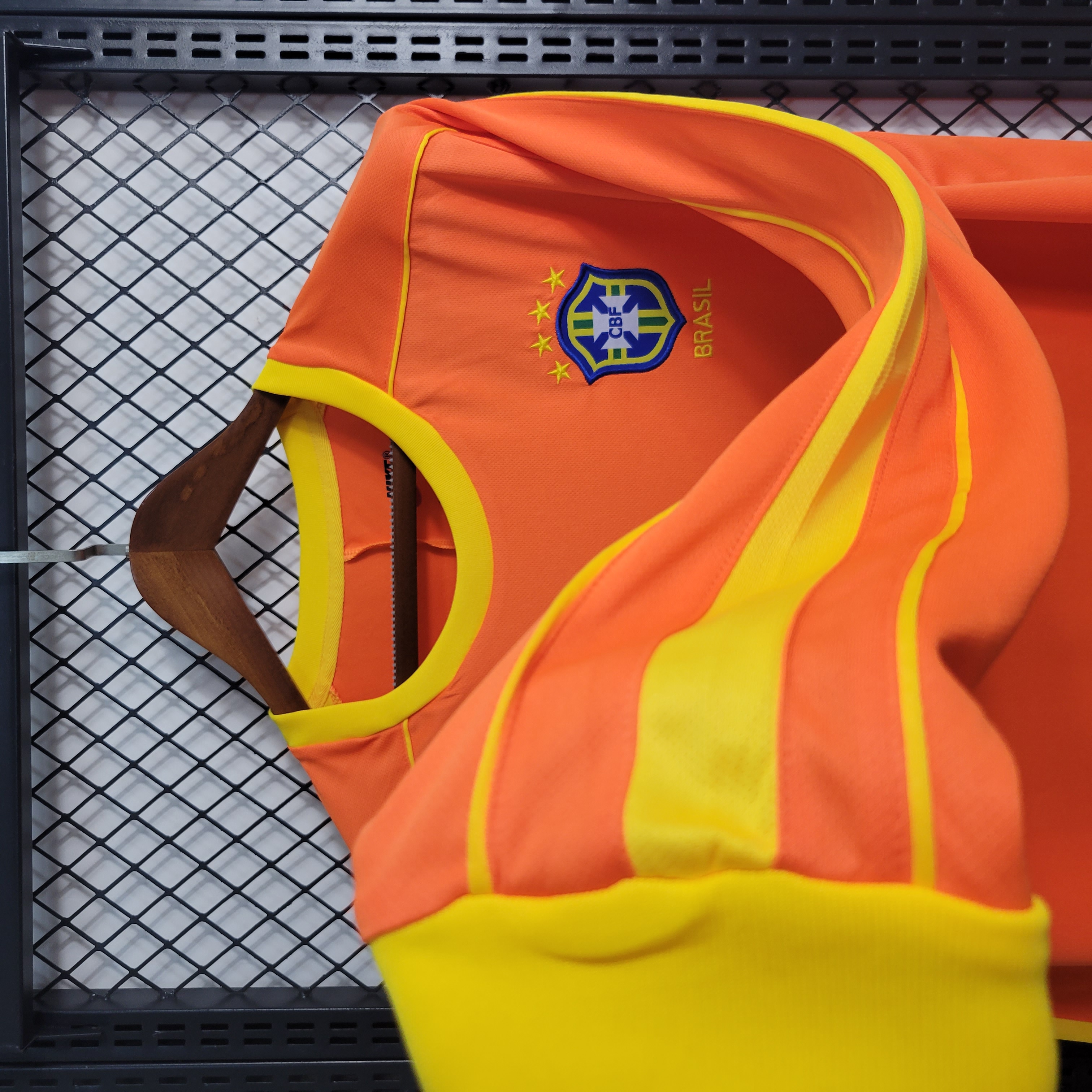1998 Brazil Goal Keeper Long Sleeve Retro Jersey/1998 巴西守门员长袖