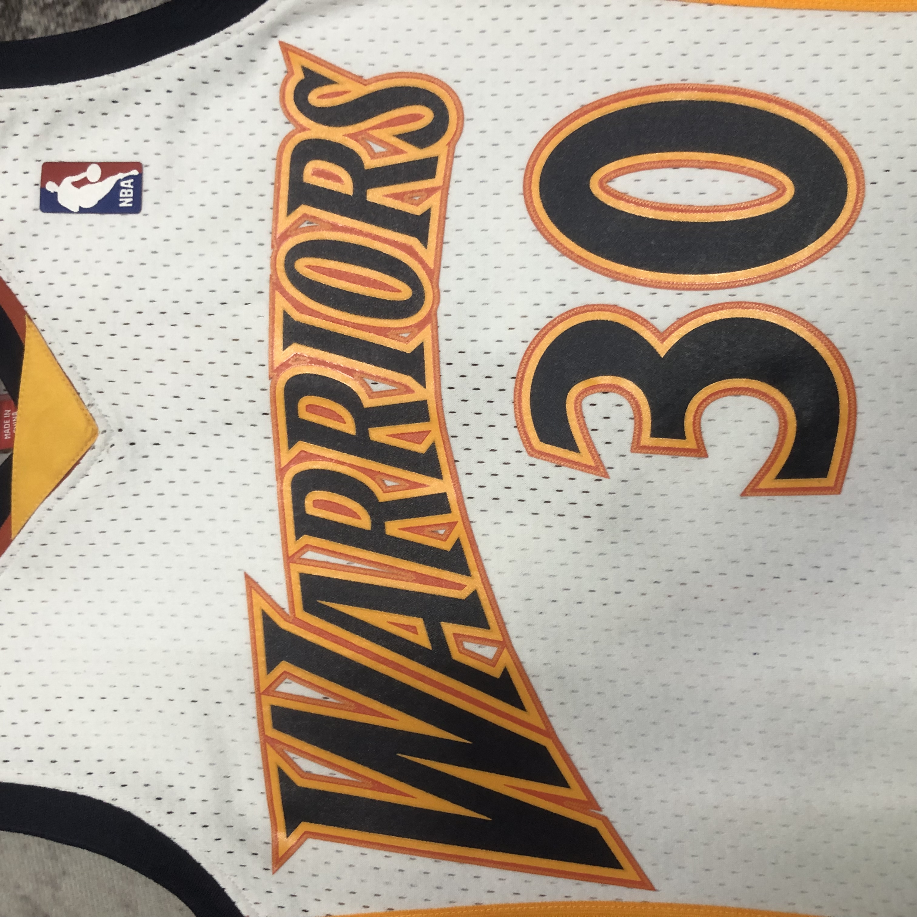 M&N 09-10 WARRIORS SW White 30#CURRY/ 09-10 勇士队30#CURRY