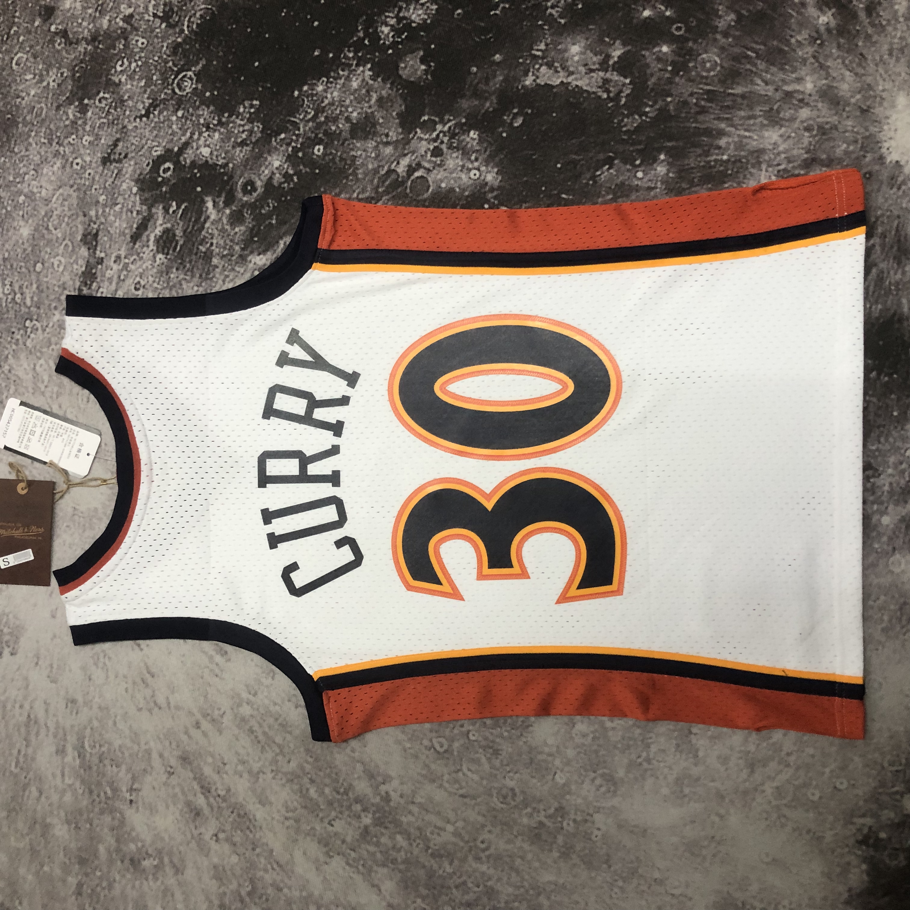 M&N 09-10 WARRIORS SW White 30#CURRY/ 09-10 勇士队30#CURRY