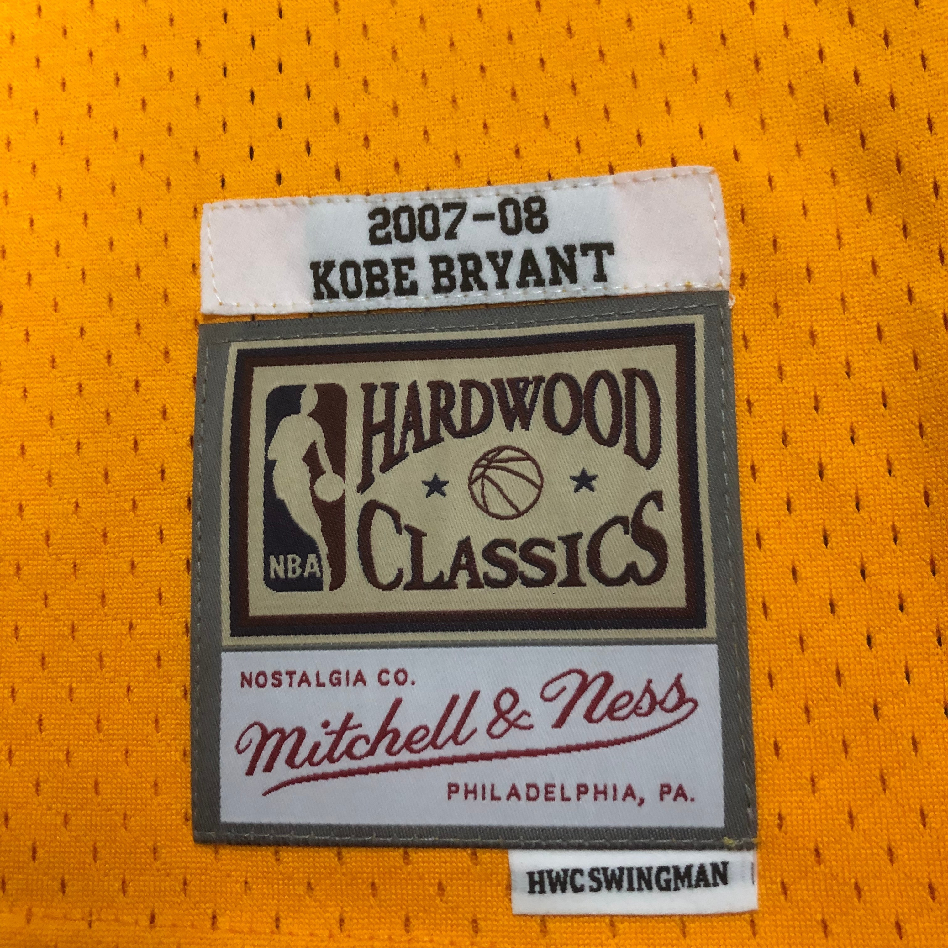 M&N 07-08 Lakers SW Yellow 24# Bryant