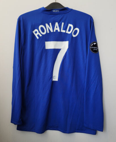 08-09 Manchester United Blue Retro Jersey/08-09曼联蓝色