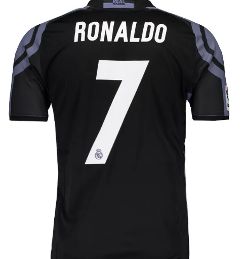 16-17 Real Madrid Third Long Sleeve Retro Jersey/16-17 皇马第二客场长袖