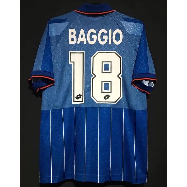 95-96 AC Milan 4TH Away Blue Retro Jersey/95-96AC米兰第四客场