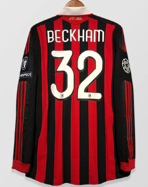 09-10 AC Milan Home Retro Long Sleeve Jersey/09-10 AC米兰主场长袖