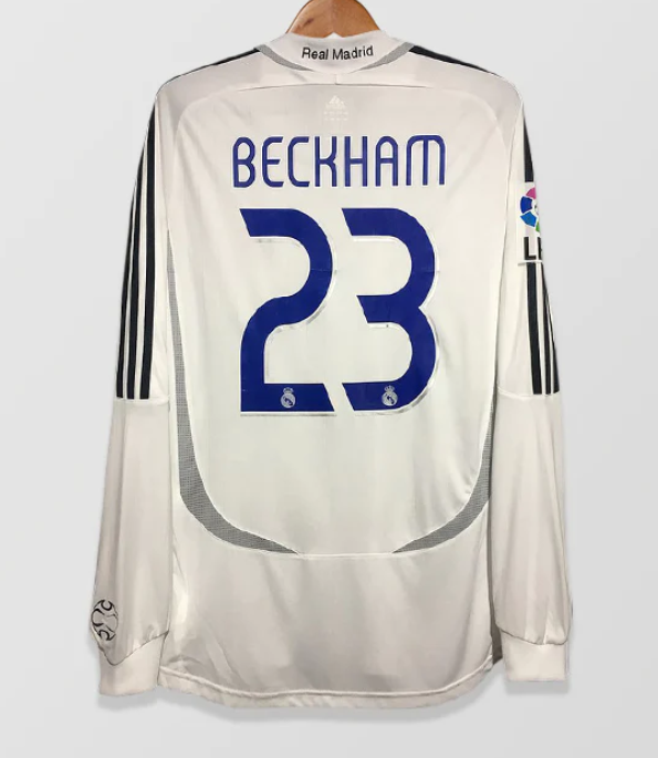 06-07 Real Madrid Home Long Sleeve Retro Jersey/06-07皇马主场长袖