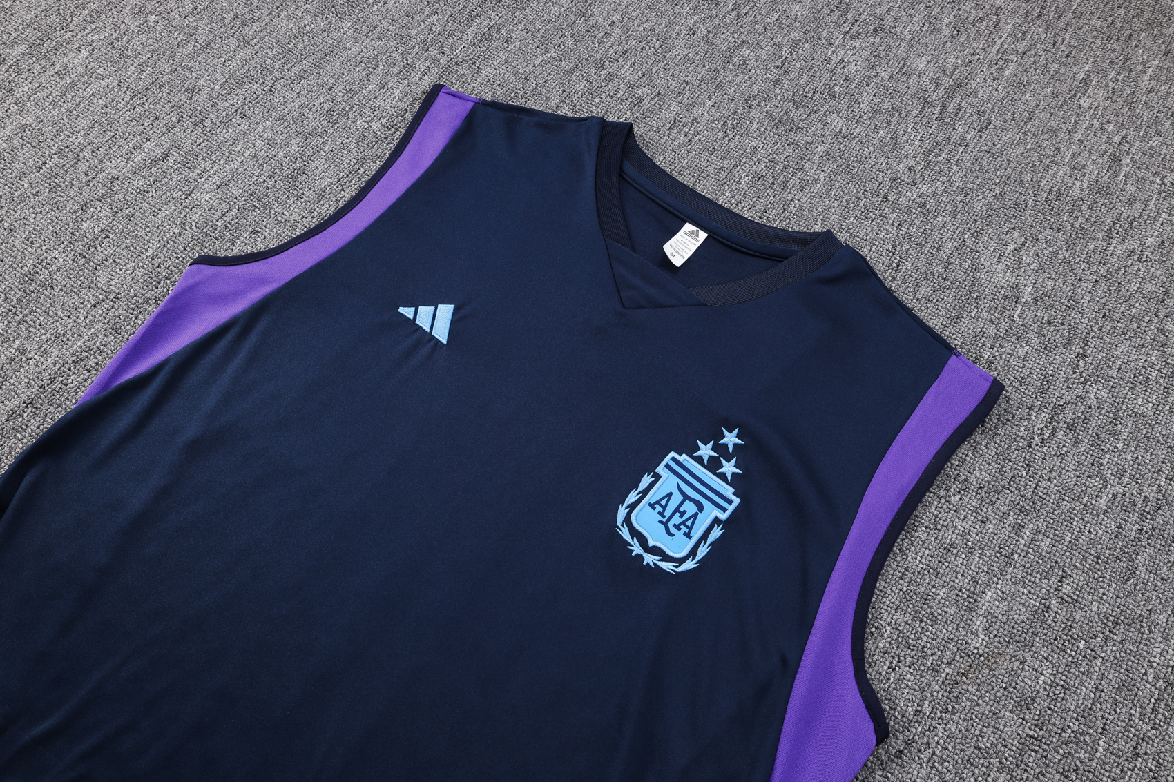 2023 Argentina New Blue Training Vest Suit/2023 阿根廷无袖背心训练服